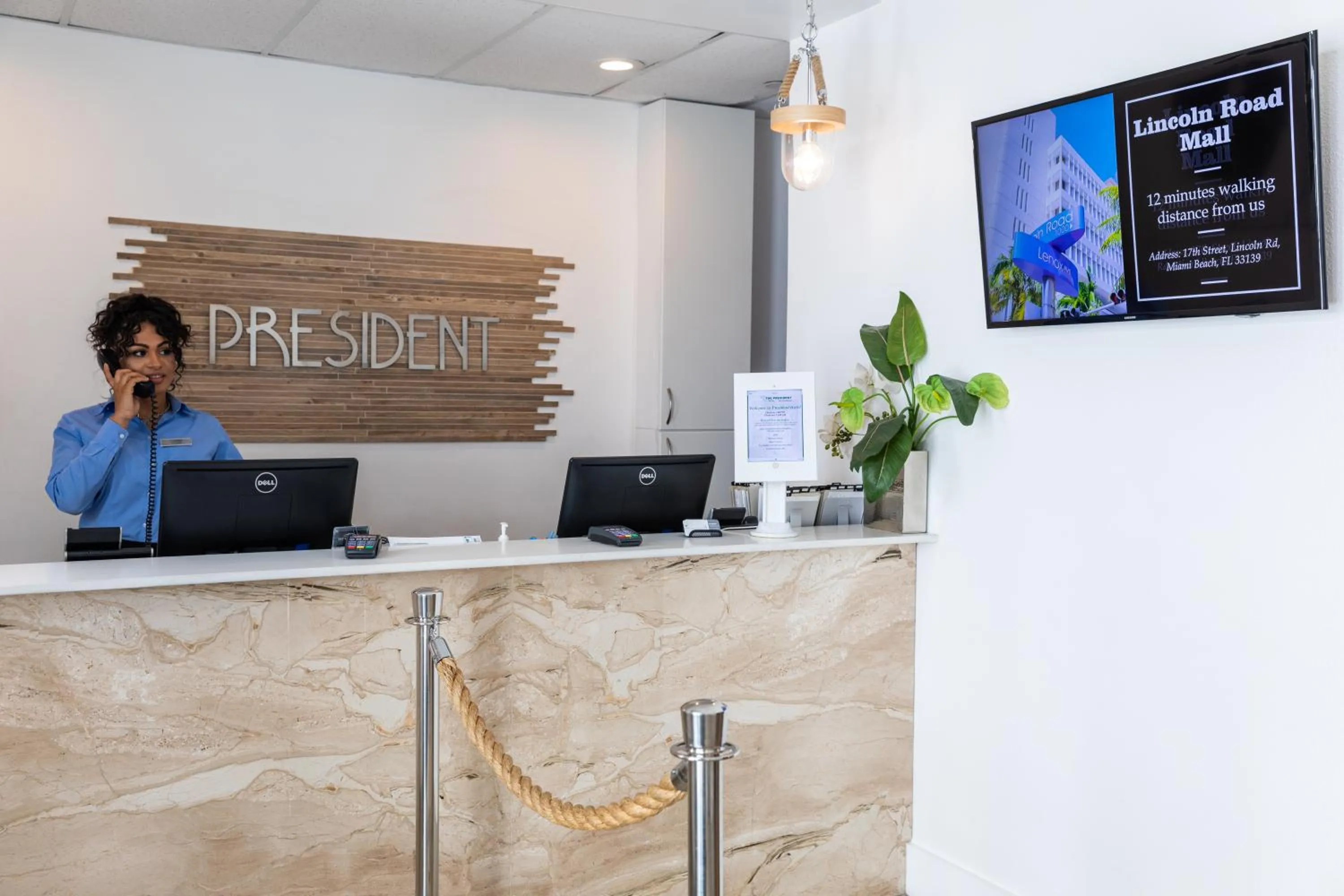 Lobby or reception in President Hotel Villa