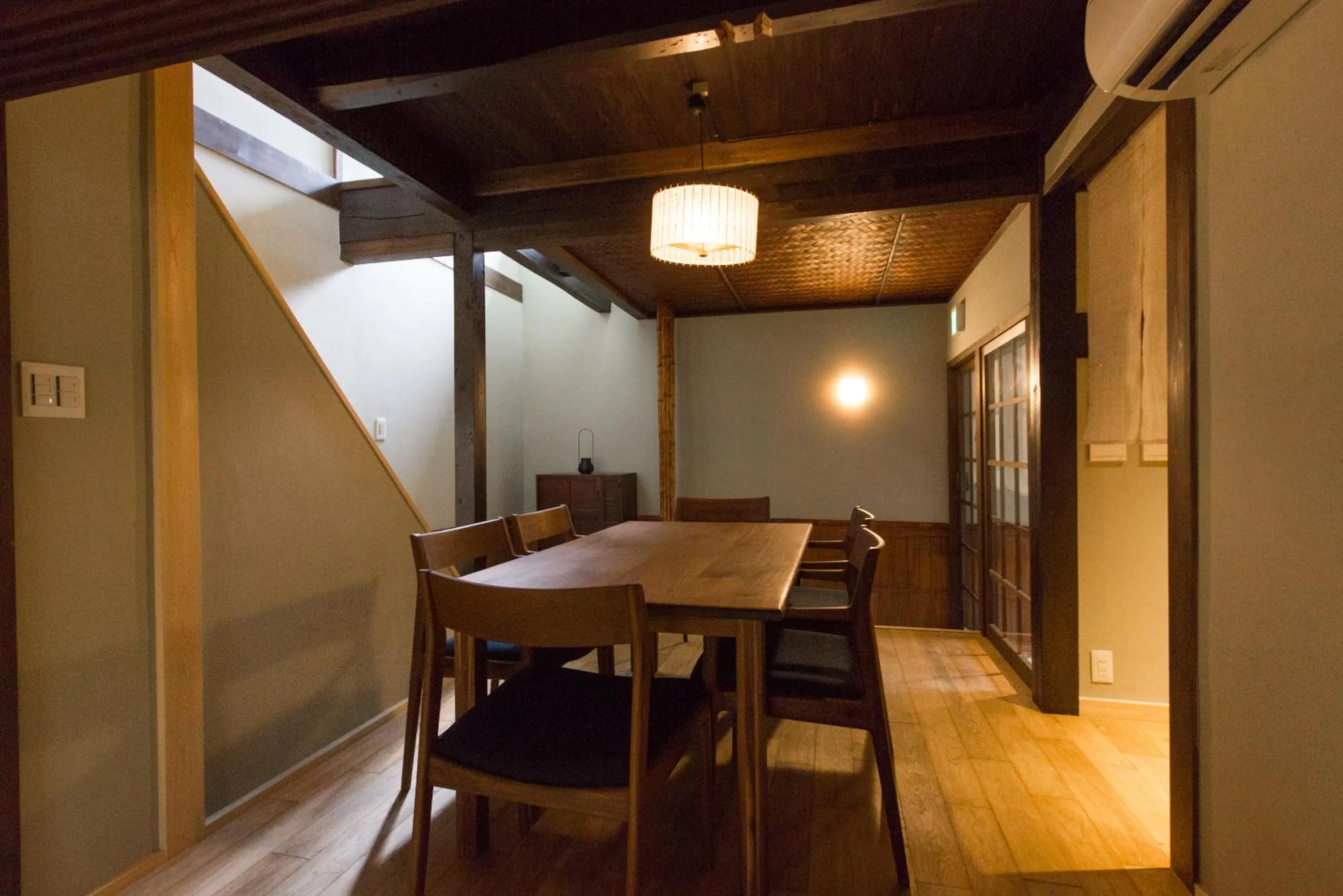 Dining area in Tsukikusa an Machiya House