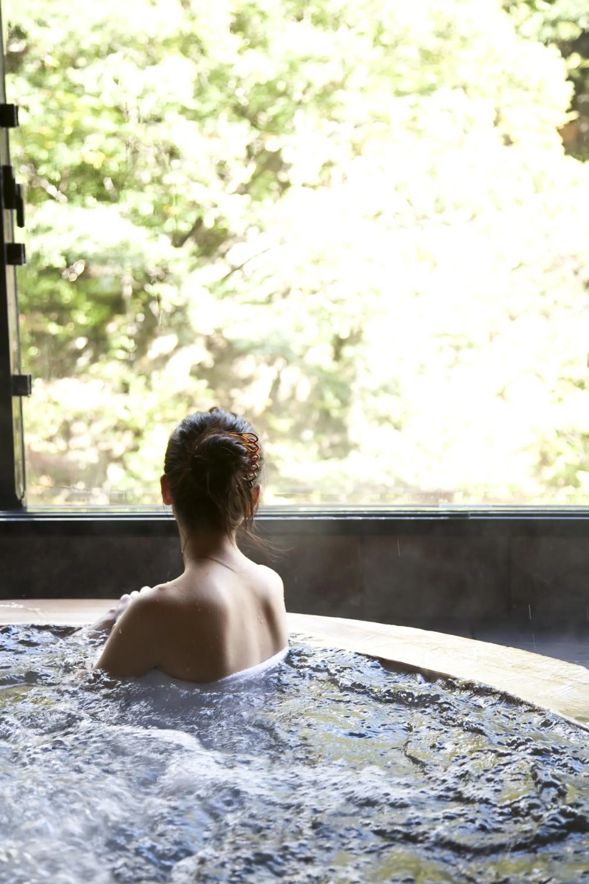 Hot Spring Bath in Minakami Hotel Juraku