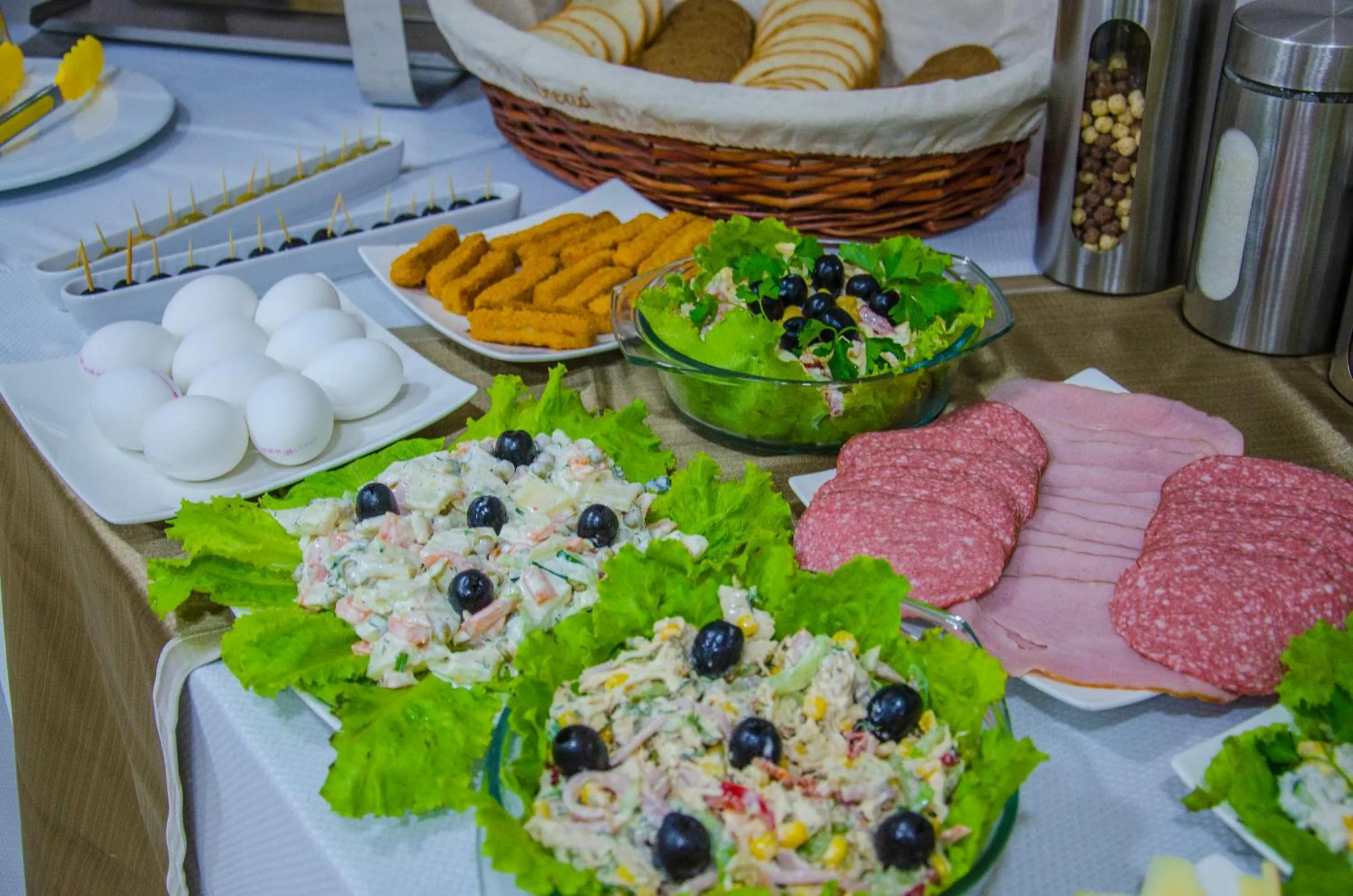 Buffet breakfast in Hotel Voyager