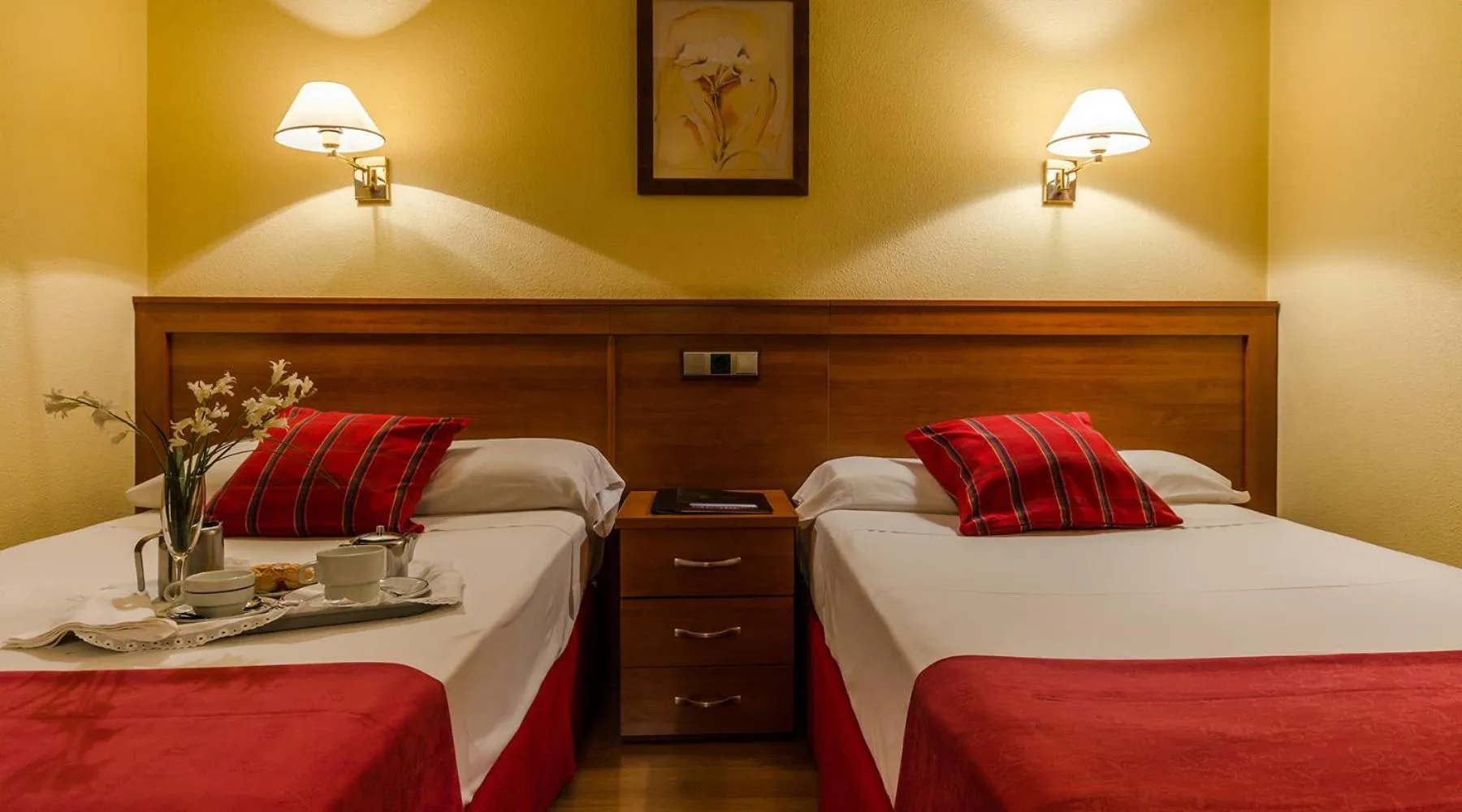 Bed in Hotel Zodiaco