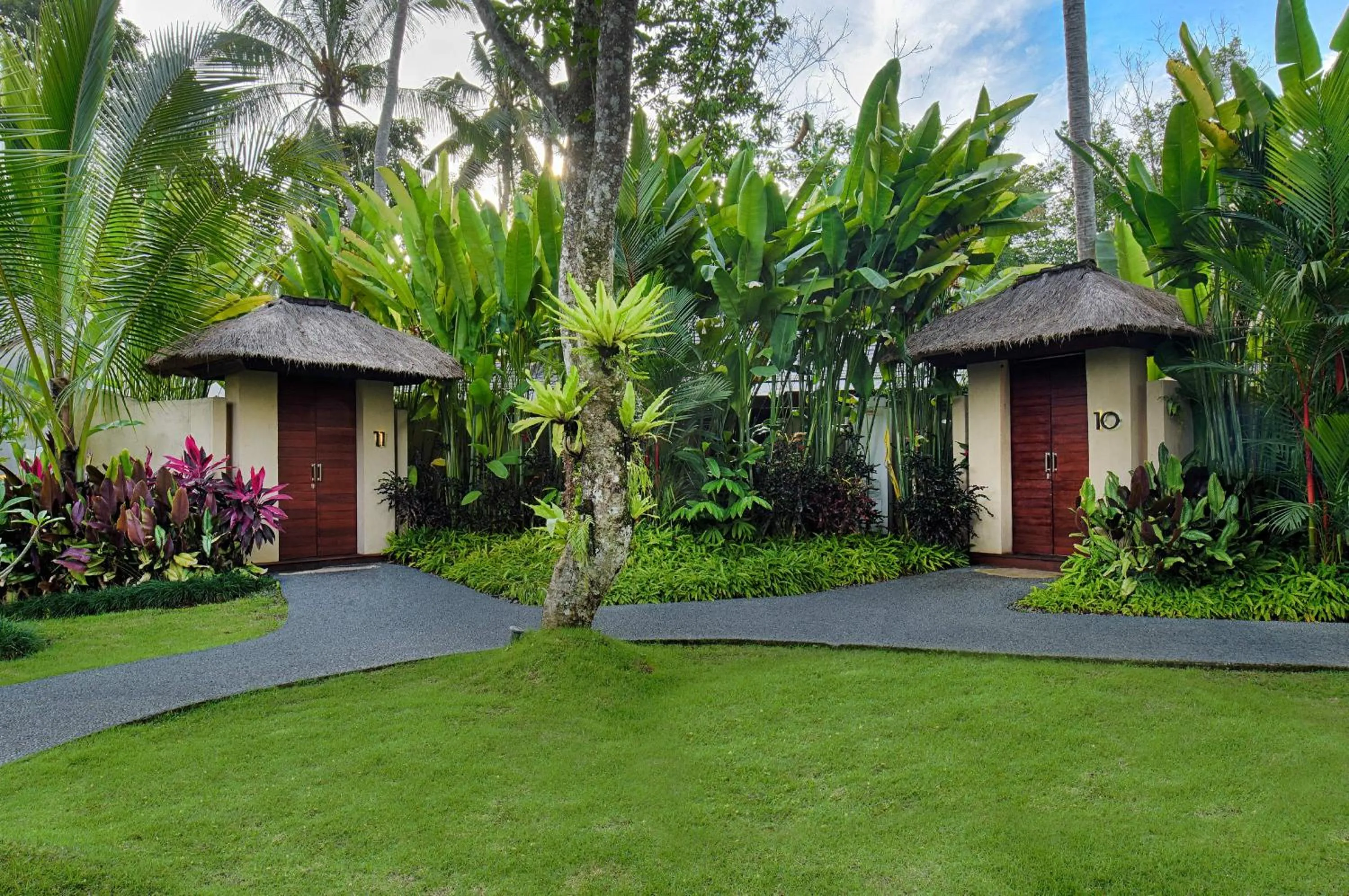 Garden view in Temuku Ubud Villas