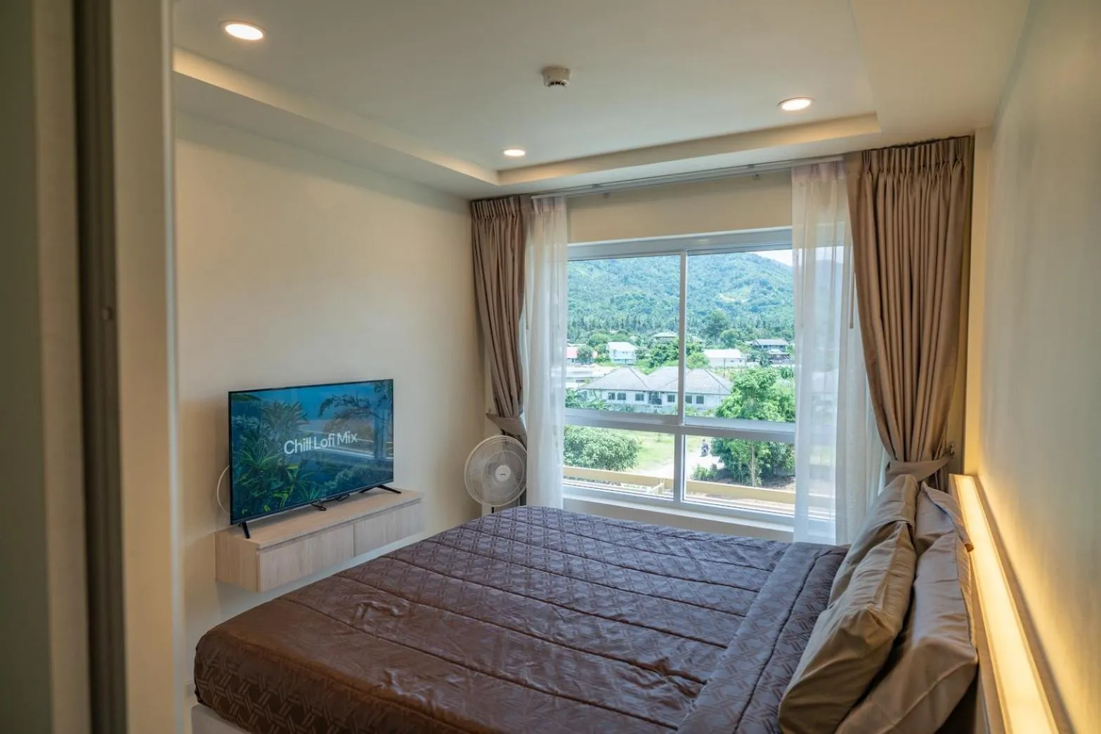 Bed in The Terraza Condotel