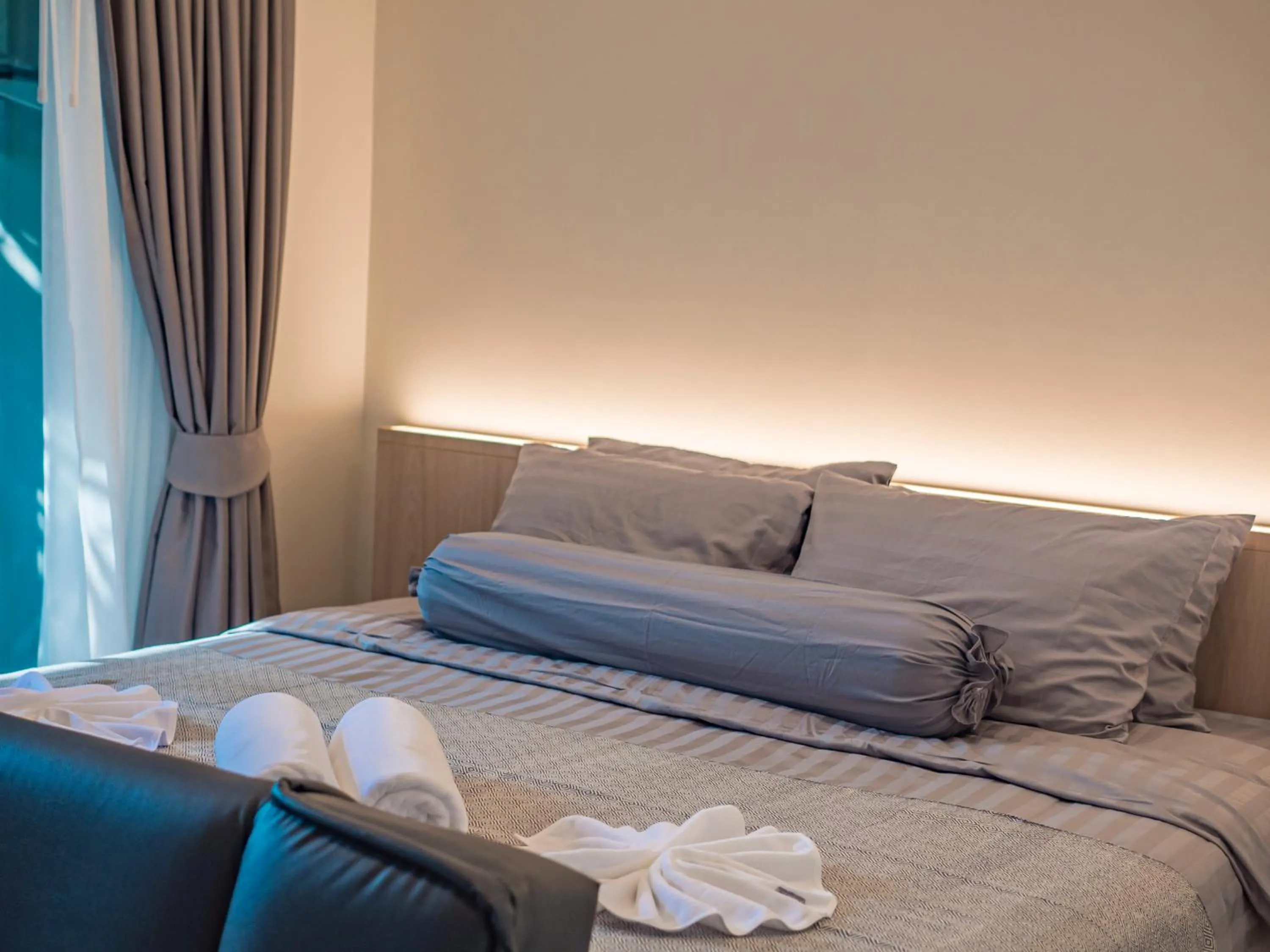 Bed in The Terraza Condotel