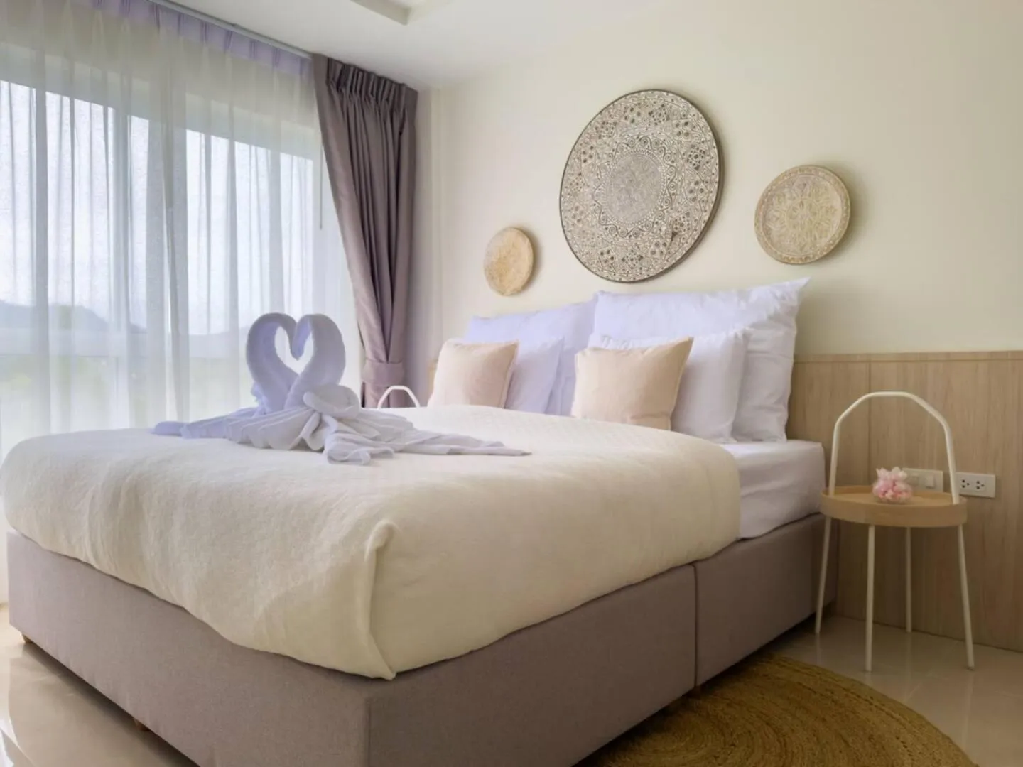 Bed in The Terraza Condotel