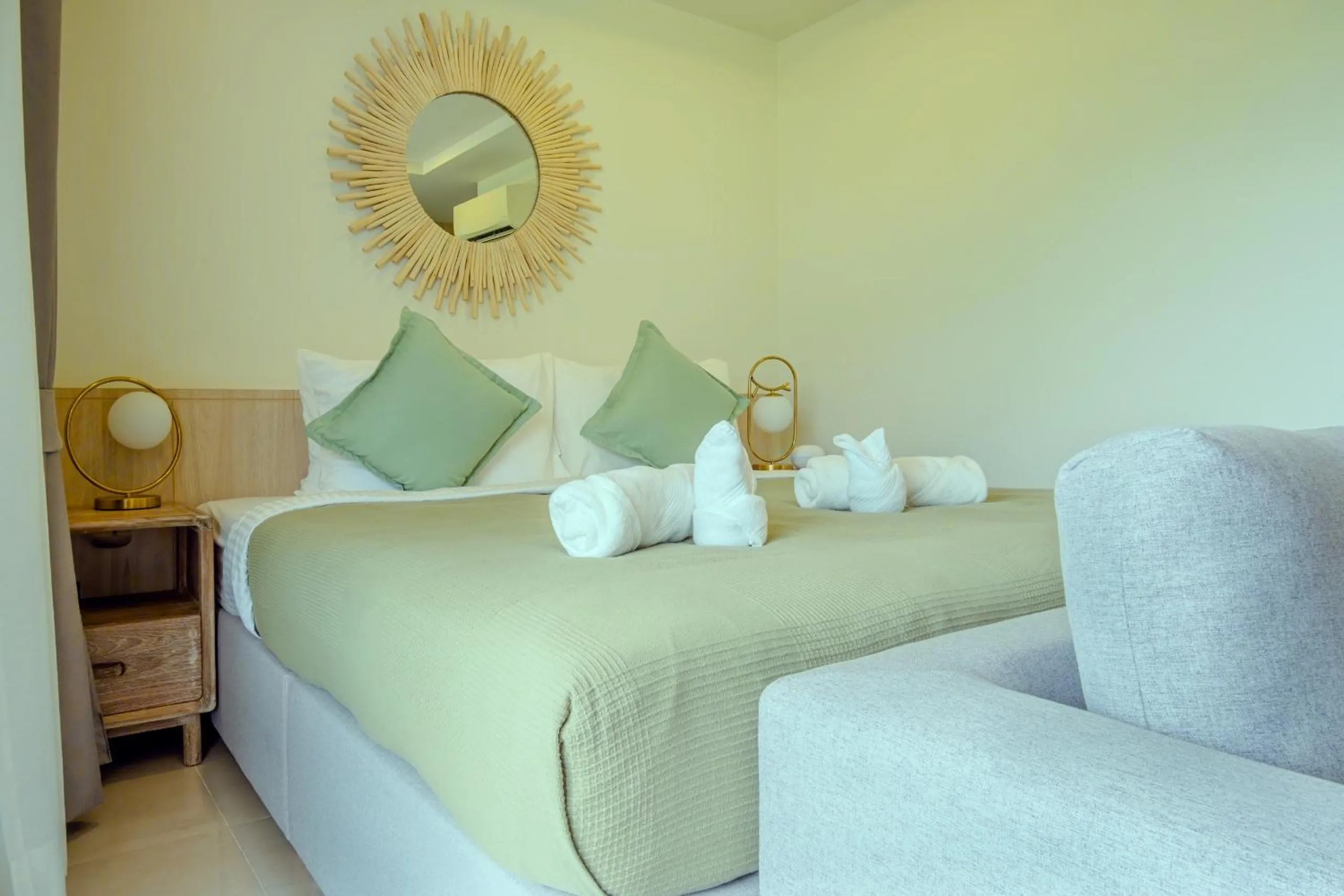 Bed in The Terraza Condotel