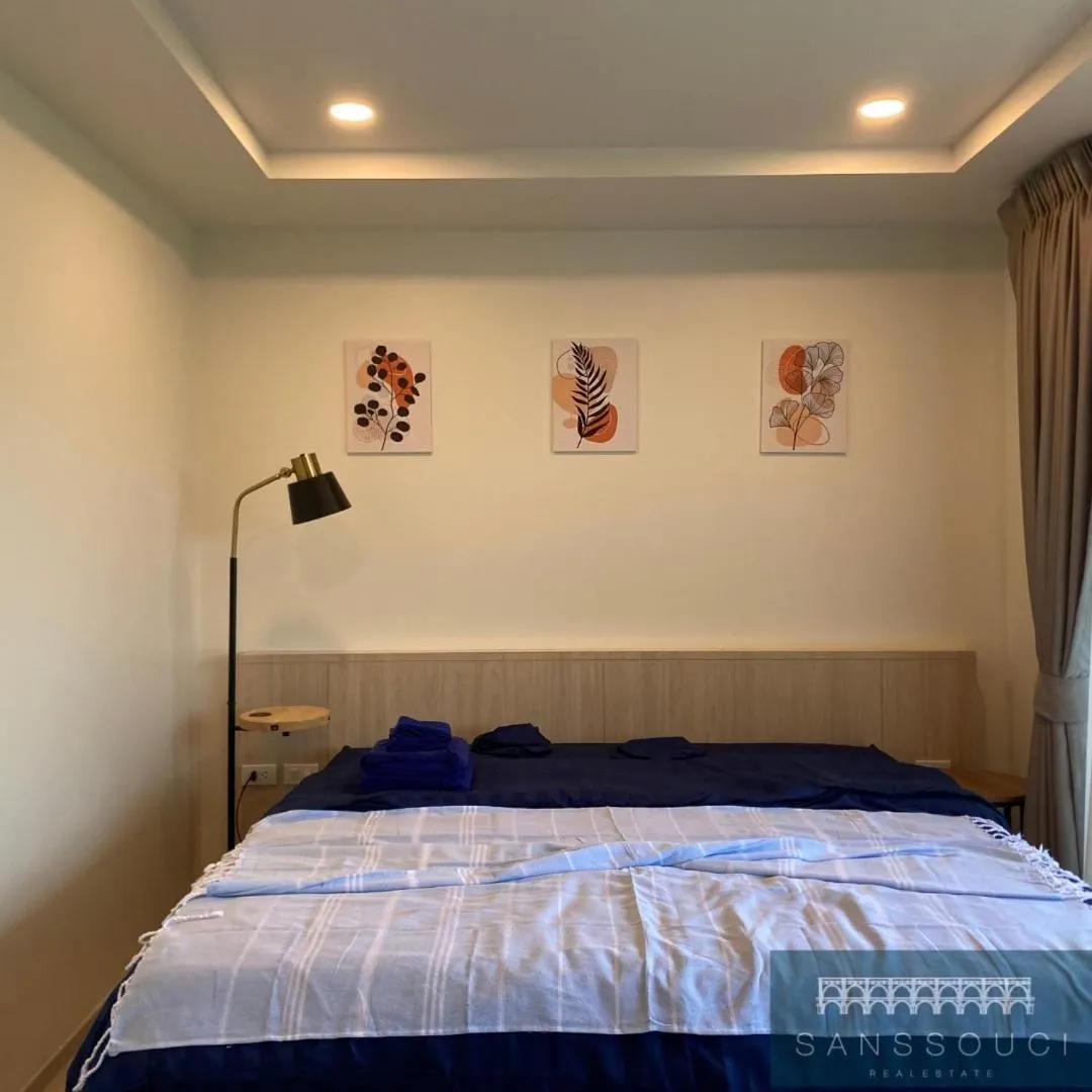 Bed in The Terraza Condotel