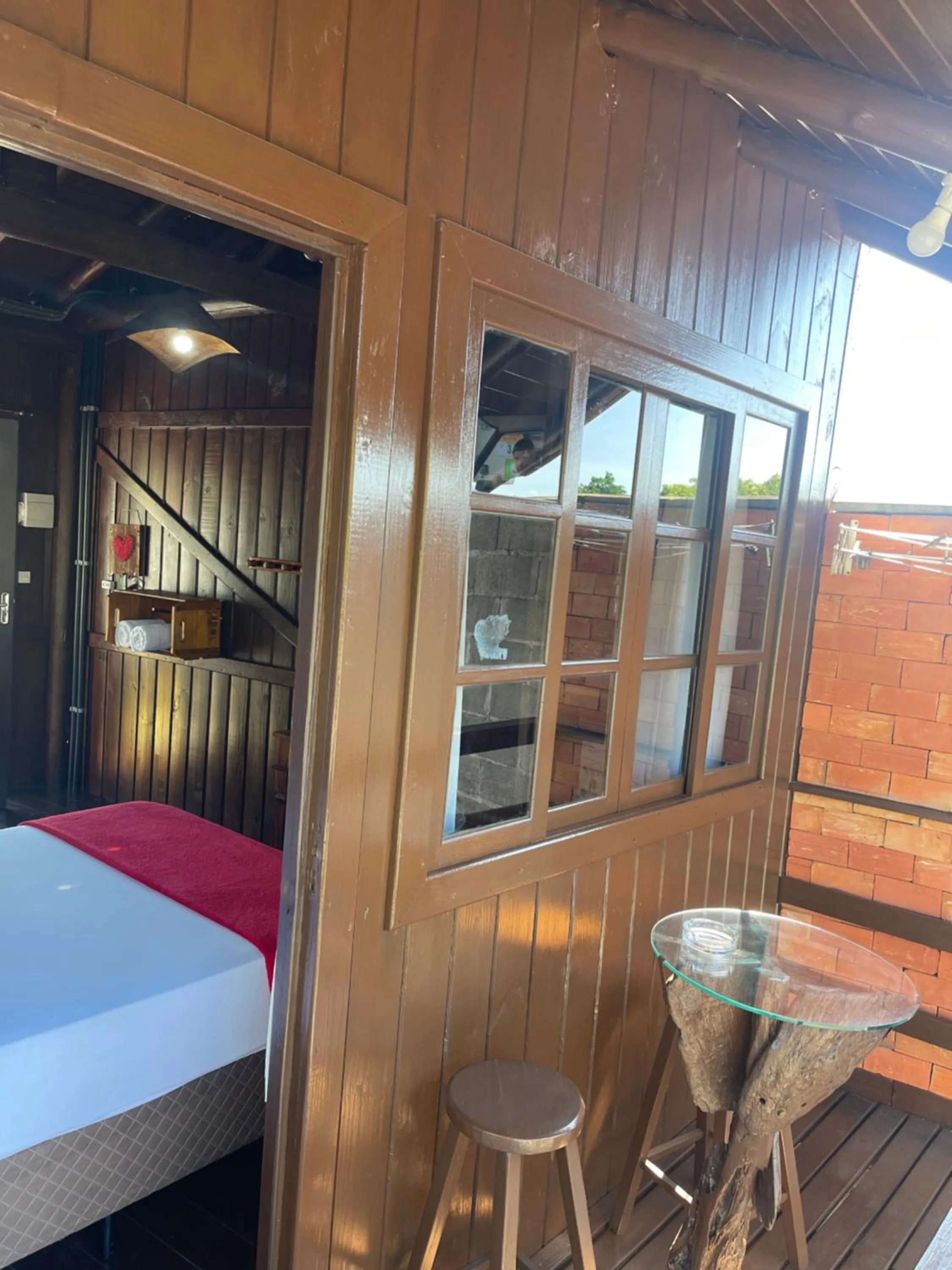 Bed in Pousada Quatro Estrelas