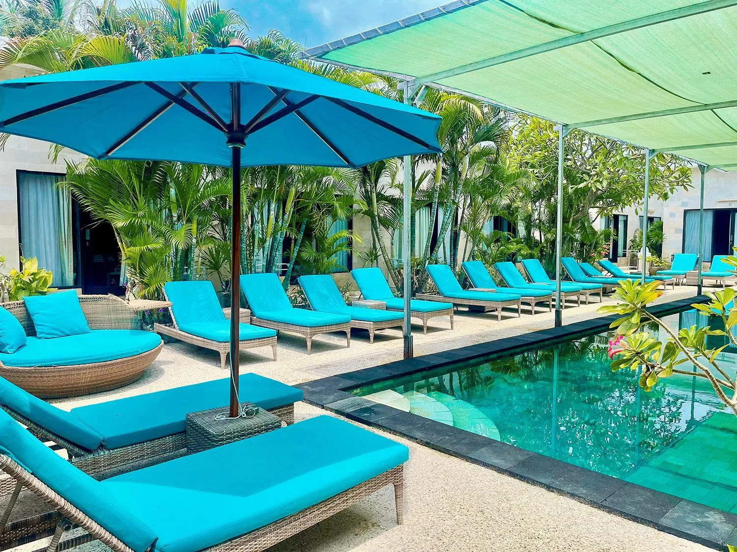 Pool view in Kura Kura Resort Gili Meno