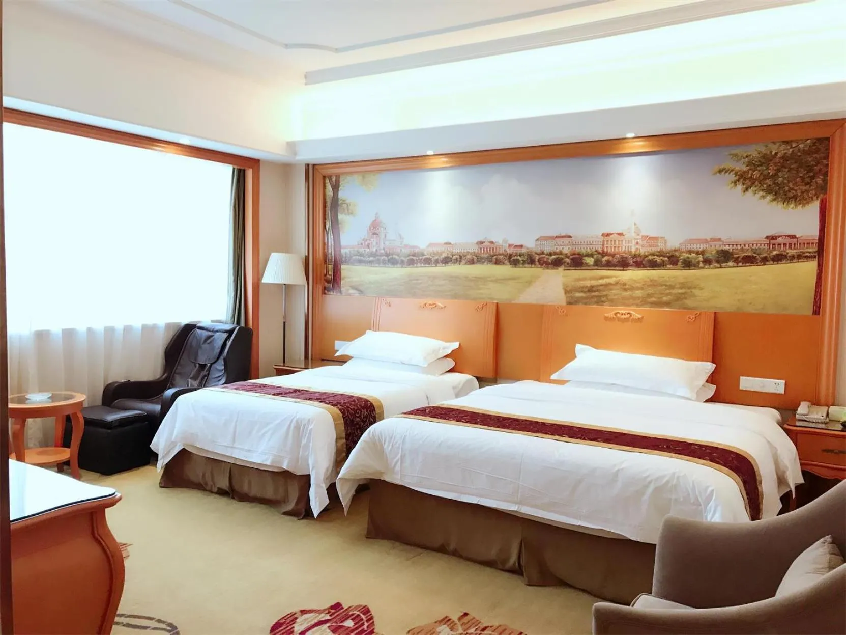 Bed in Vienna Hotel Shanghai Yangpu Wujiaochang