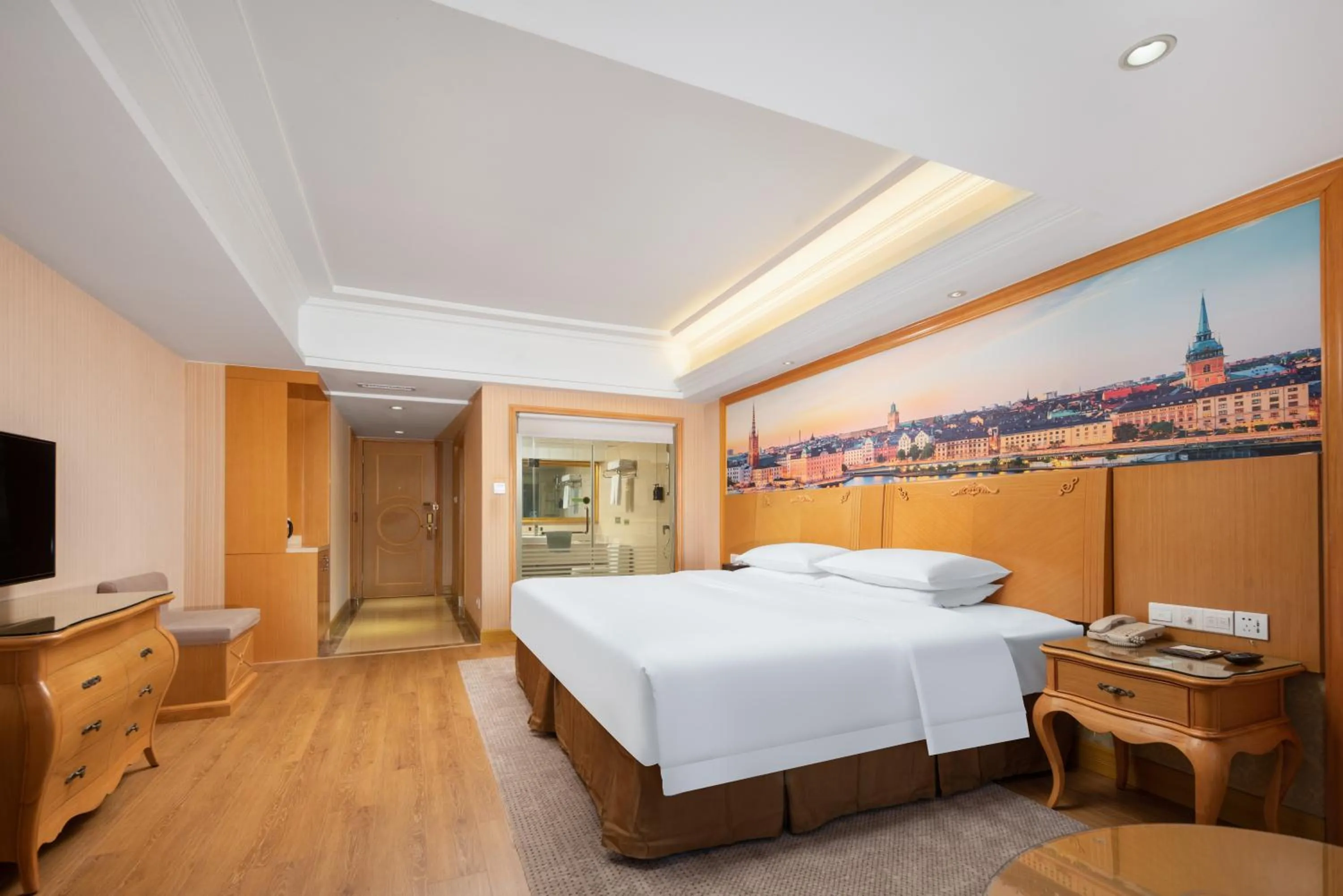 Bed in Vienna International Hotel Wuhan Jiefang Avenue