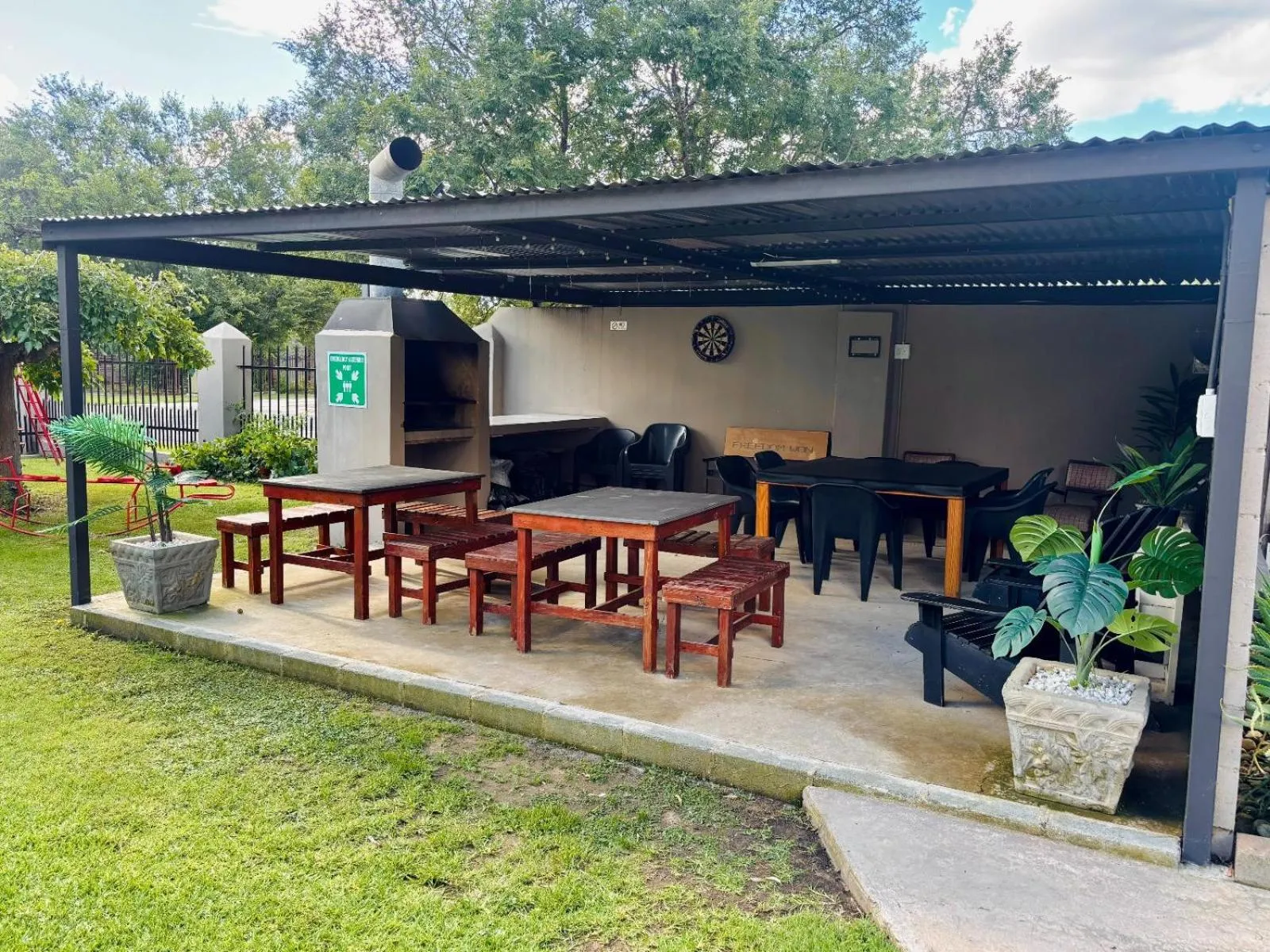 Patio in Hendersons Lodge Ltd