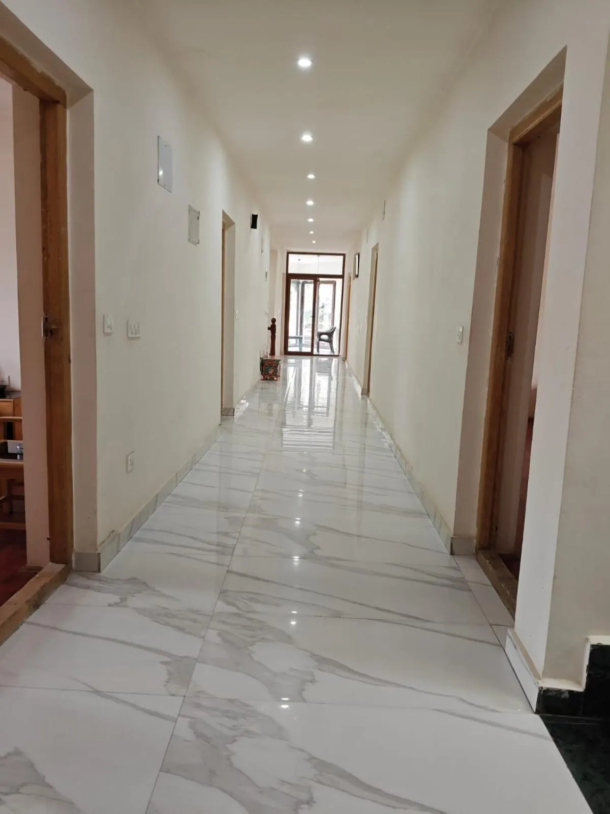 Inner courtyard view in Hotel Sambhava Inn, Leh