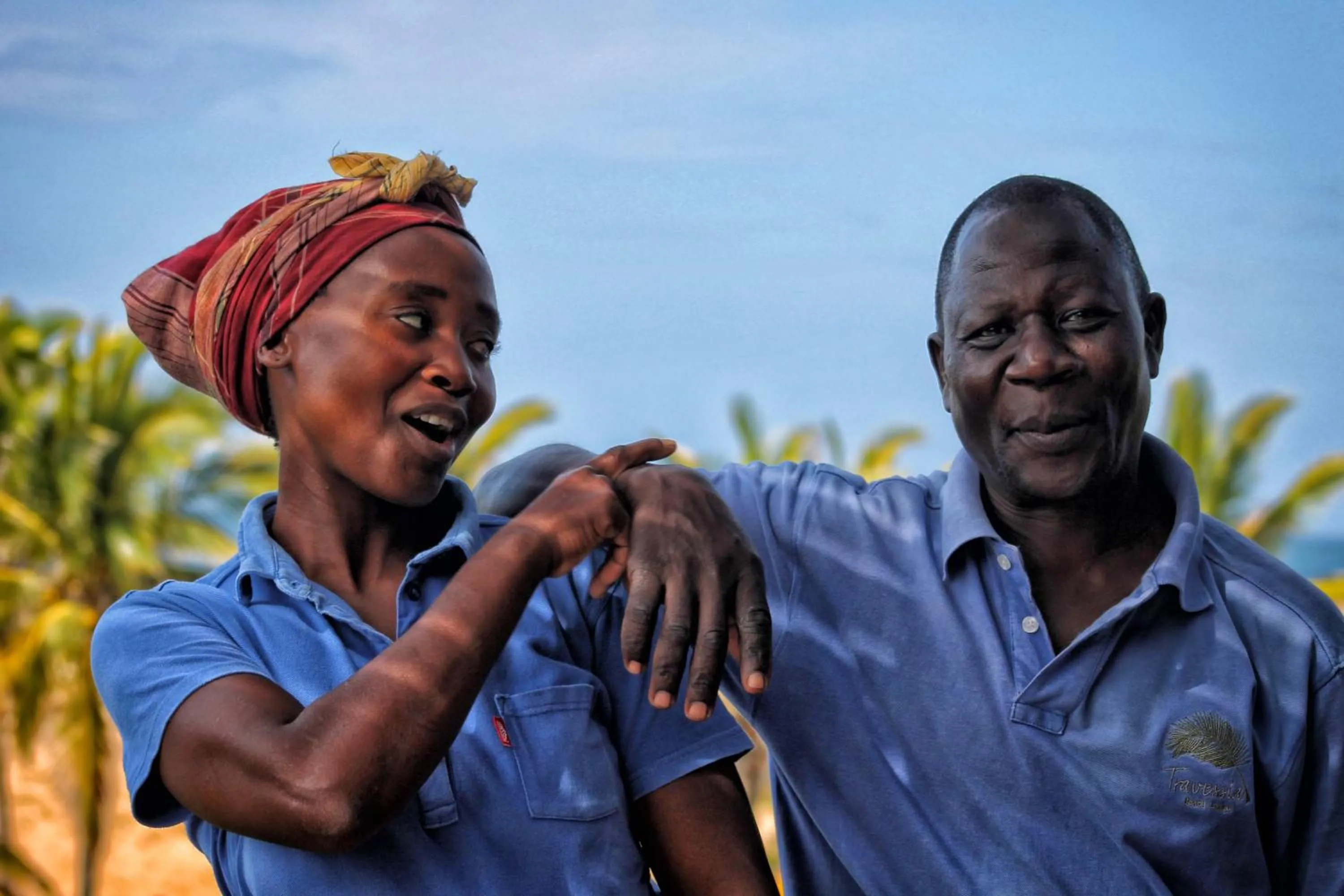 Staff in Travessia Beach Lodge