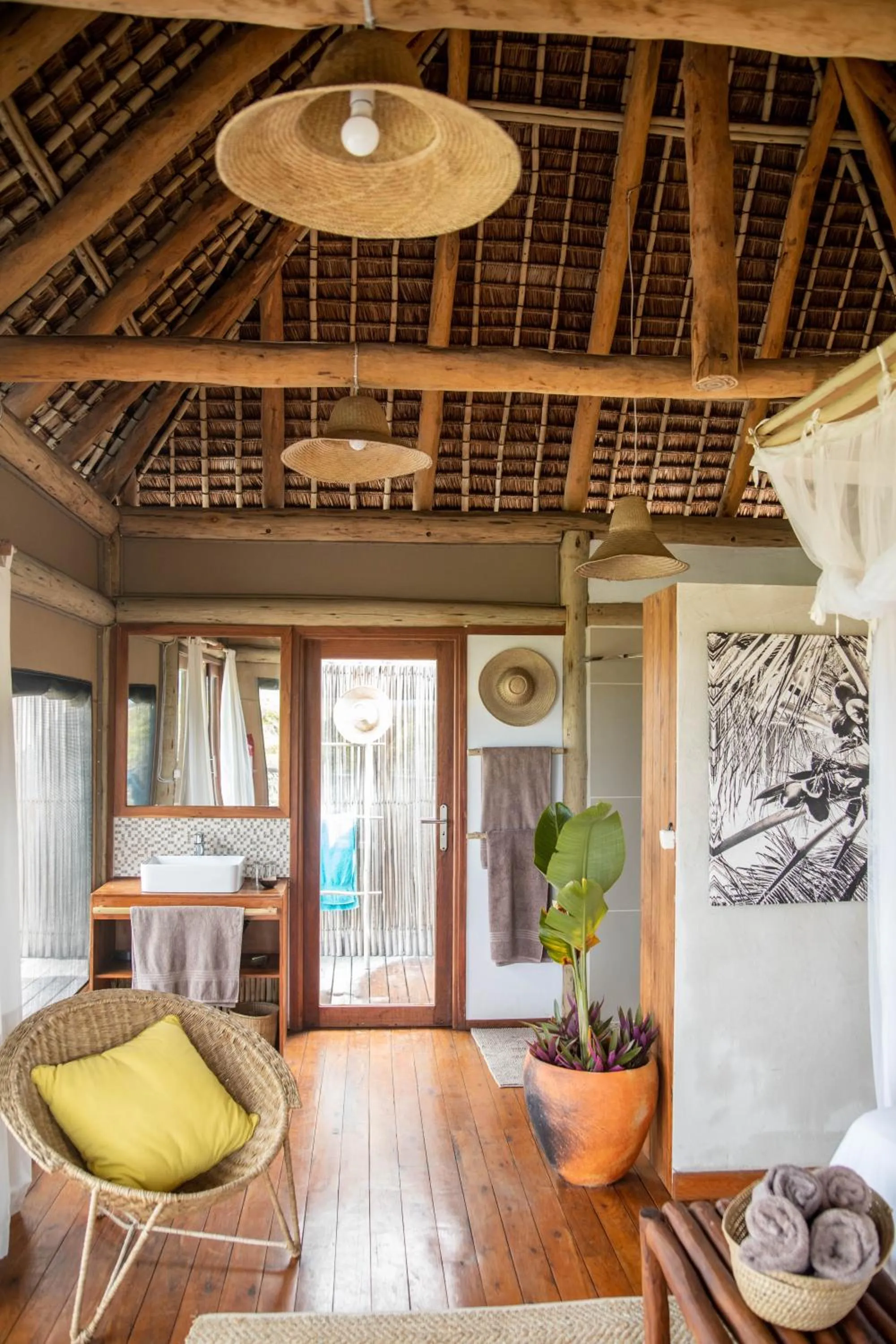 Bedroom in Travessia Beach Lodge
