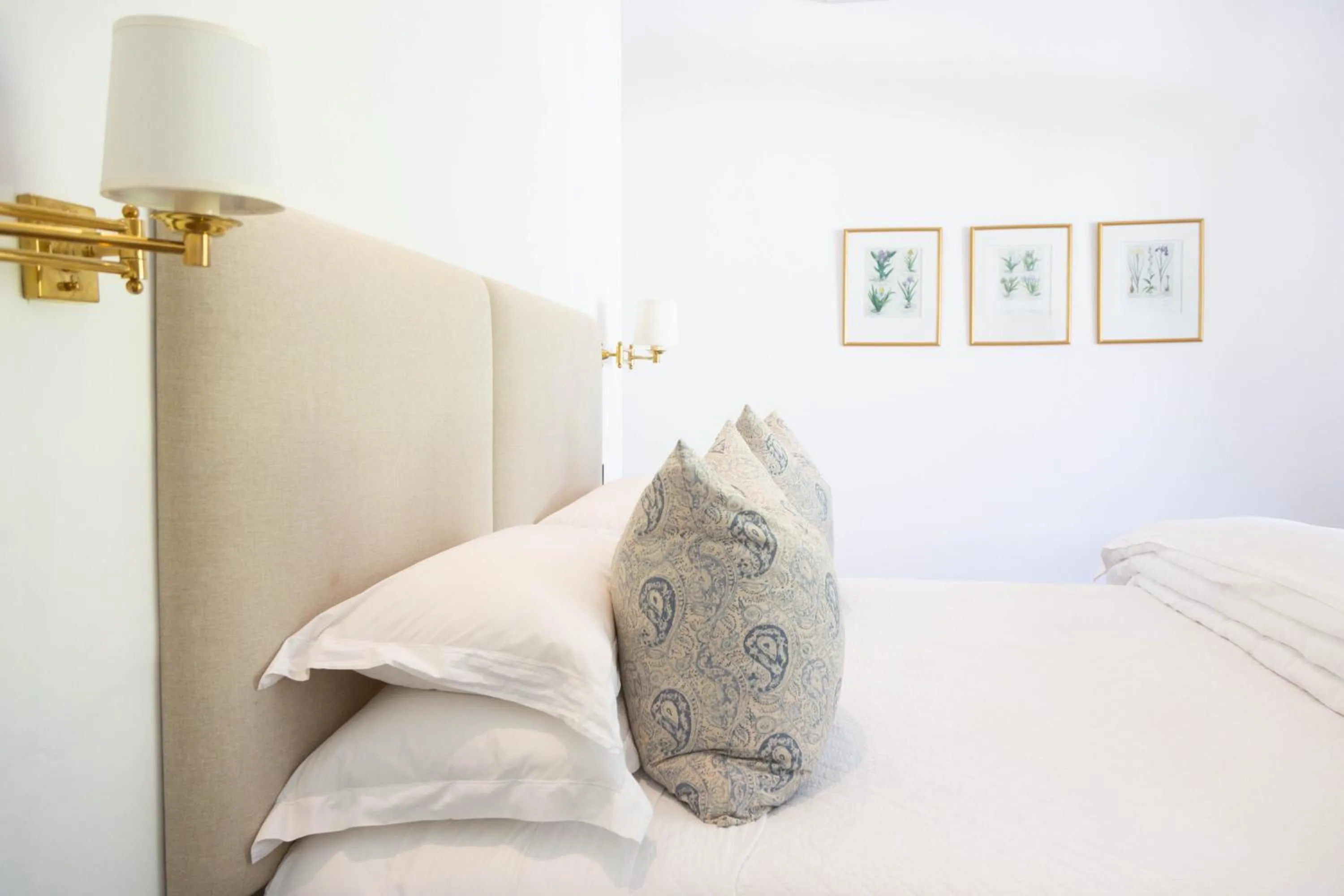 Bed in Lily Pond House at Le Lude