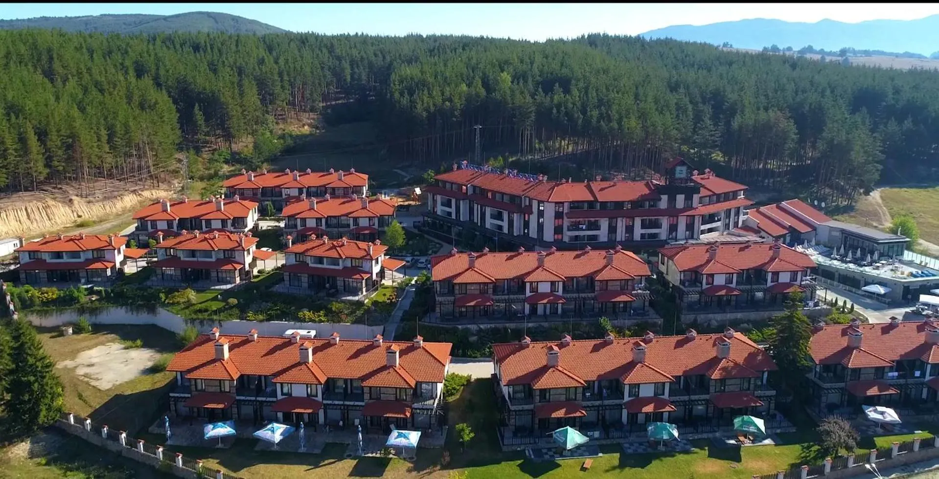Bird's eye view in Ruskovets Thermal SPA & Ski Resort