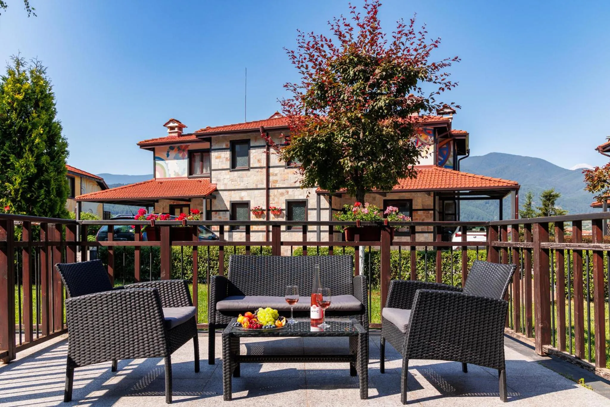 Balcony/Terrace in Ruskovets Thermal SPA & Ski Resort