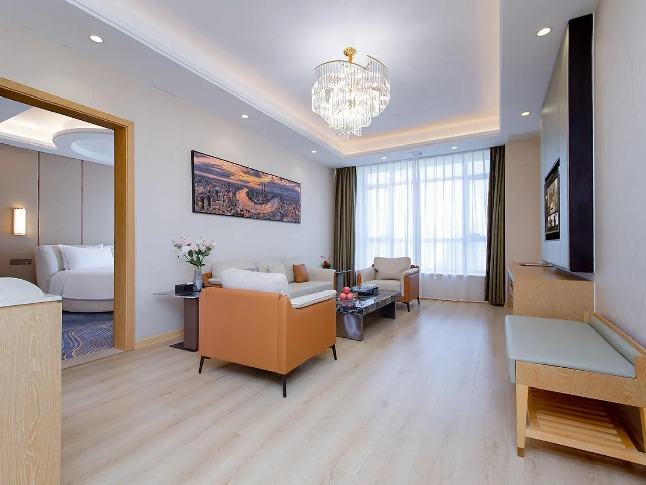 Bed in Vienna International Hotel Jingzhou New World