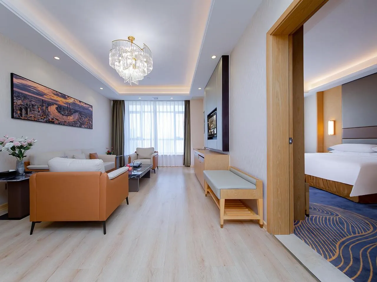 Bed in Vienna International Hotel Jingzhou New World