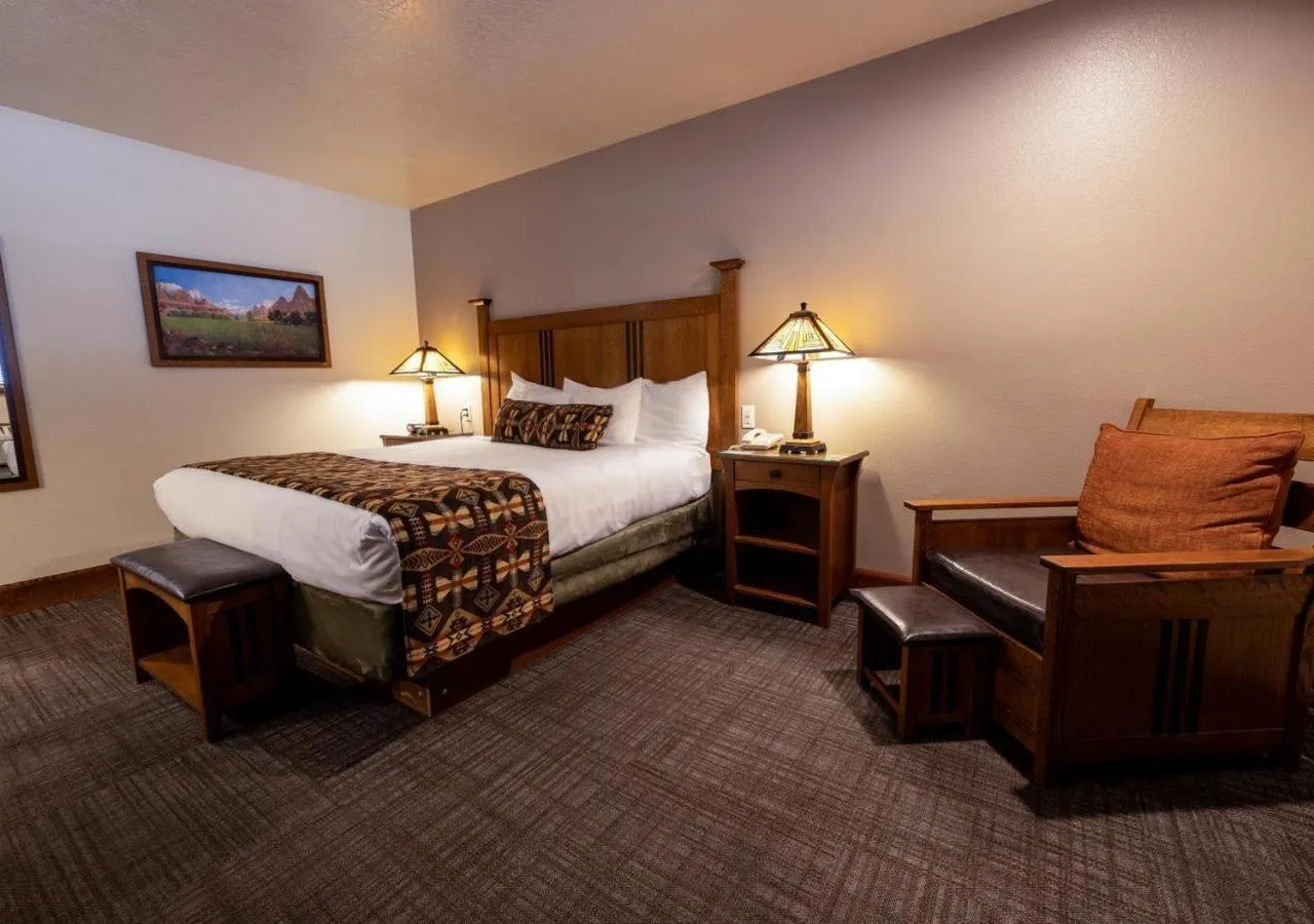 Bed in Zion Lodge - Inside the Park