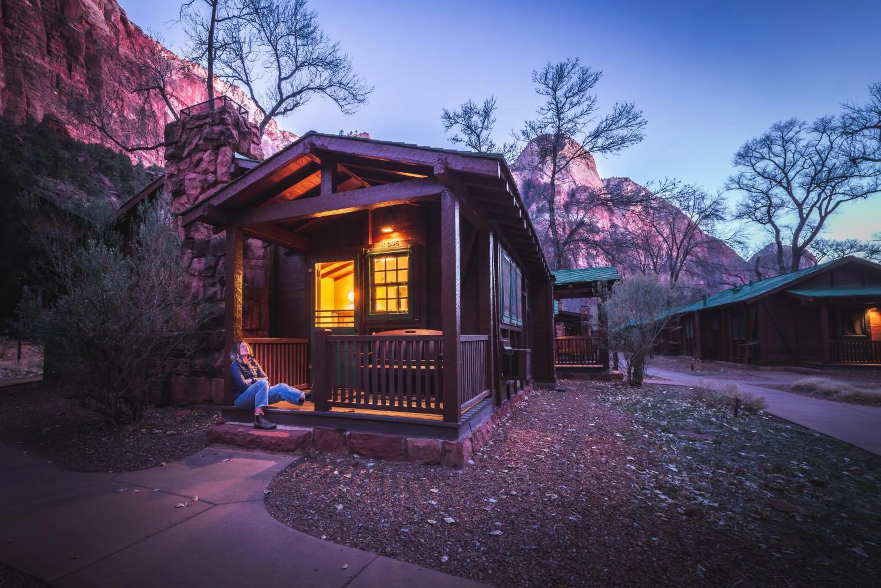 Night in Zion Lodge - Inside the Park