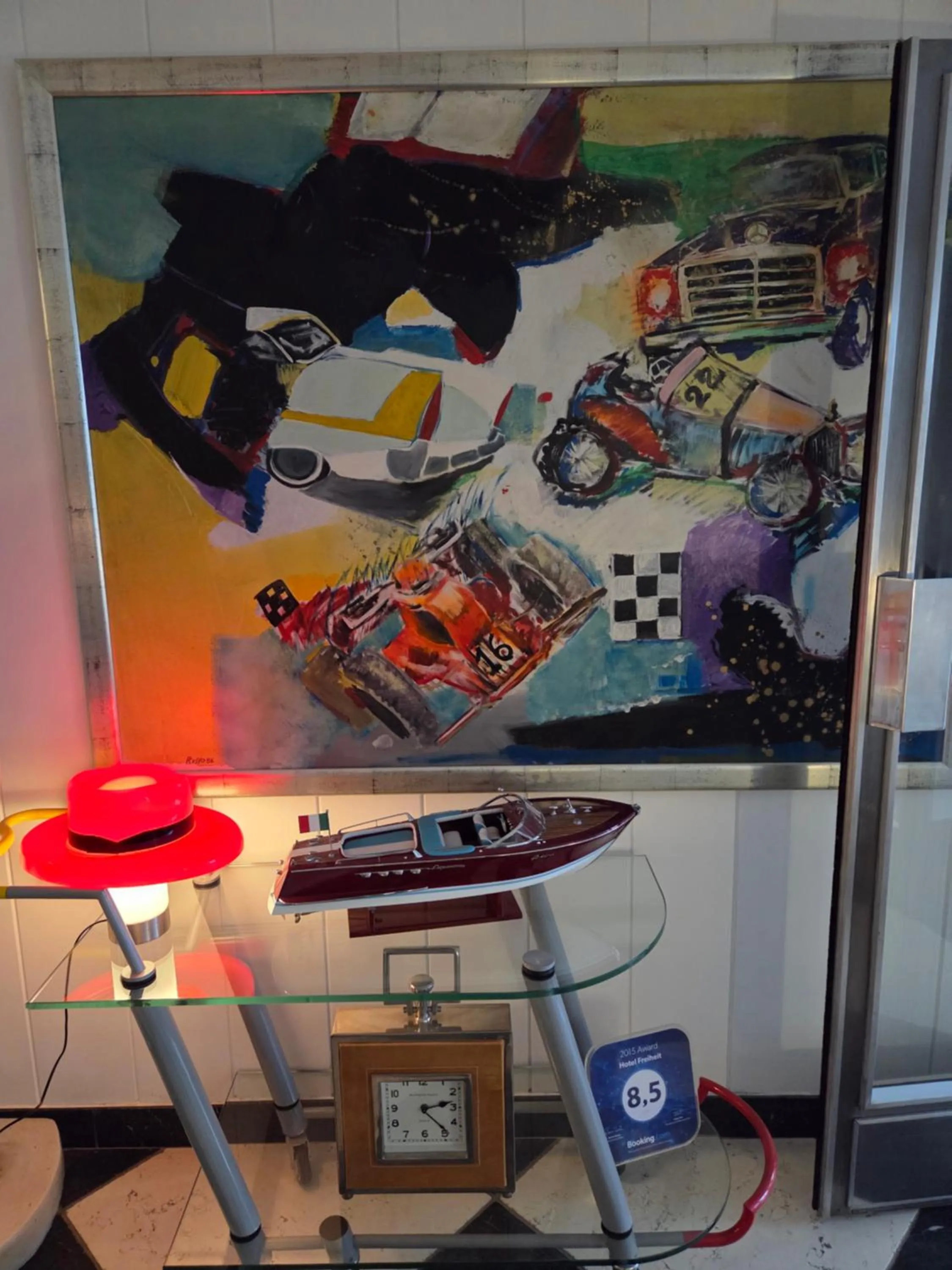 Decorative detail in Hotel Freiheit