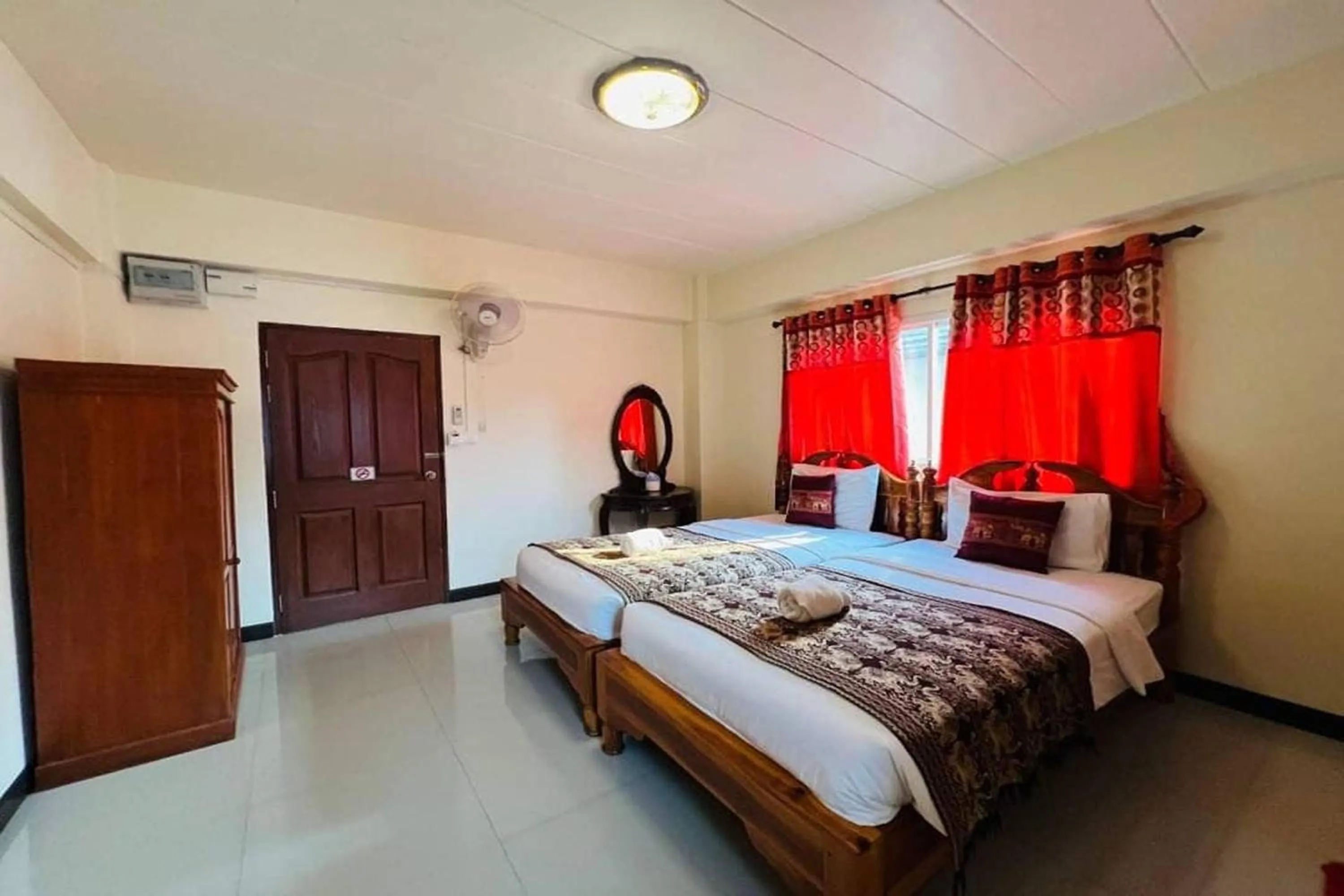 Bed in Baan Sabai Guesthouse