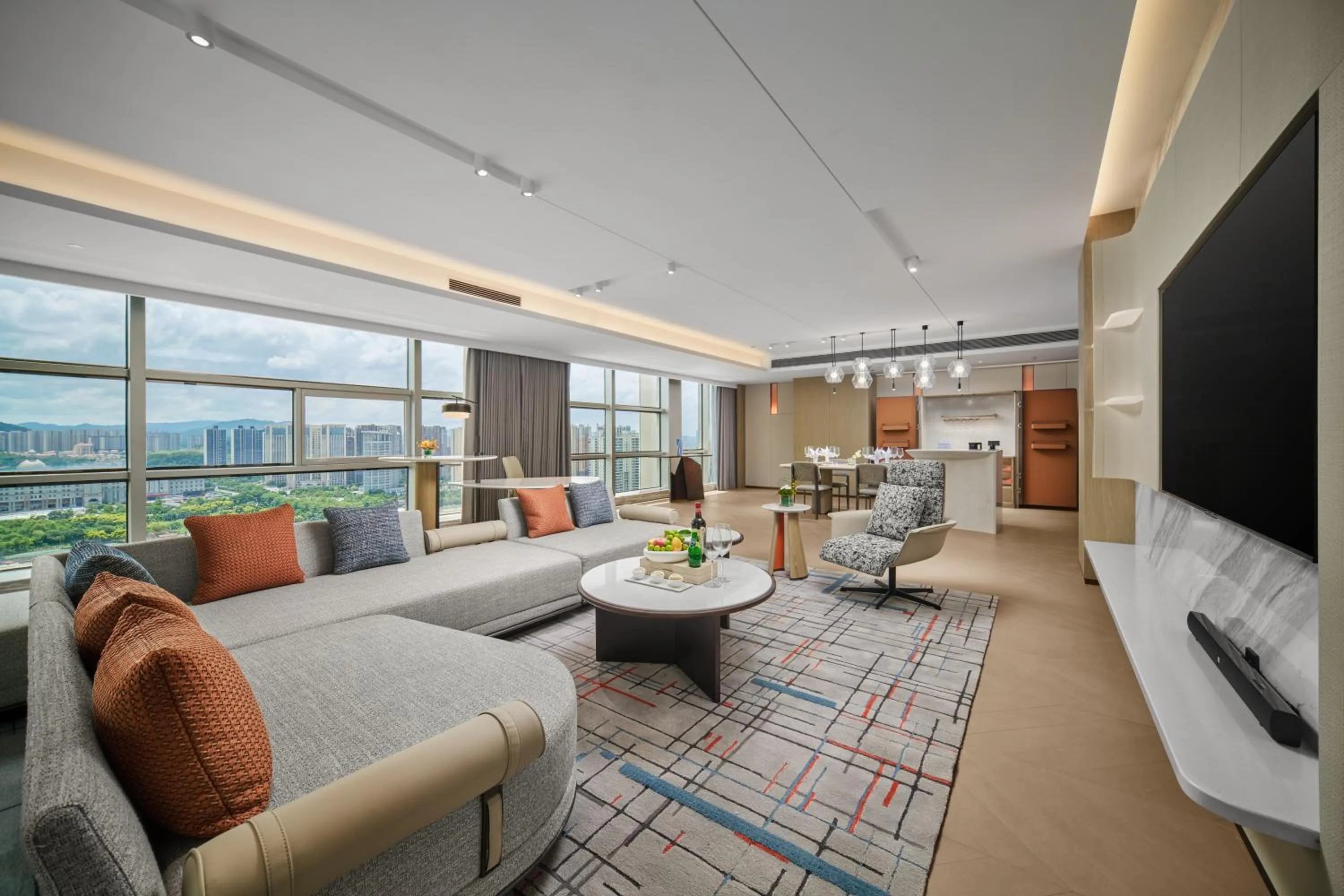 Living room in Crowne Plaza Zhongshan Torch High-tech Zone by IHG