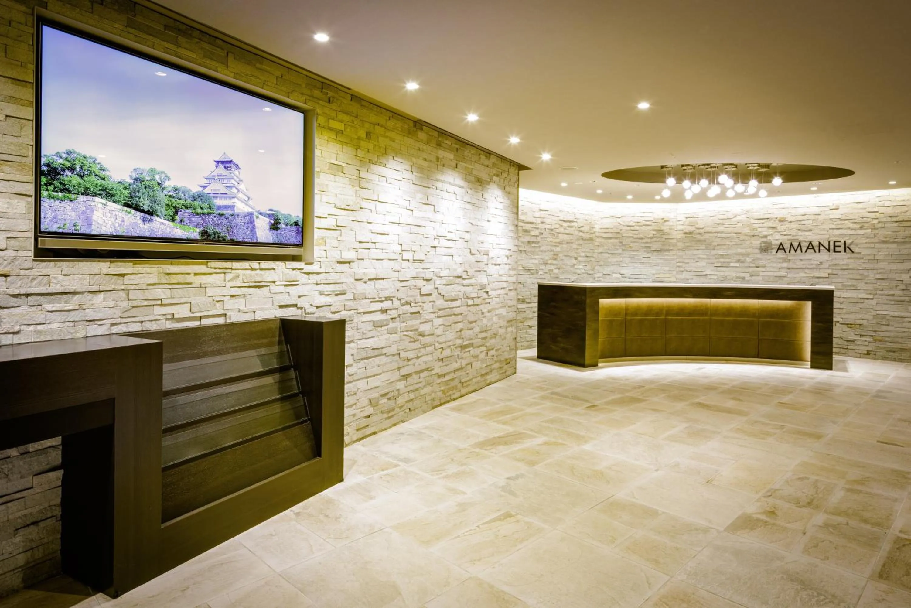 Lobby or reception in HOTEL AMANEK Osaka Namba