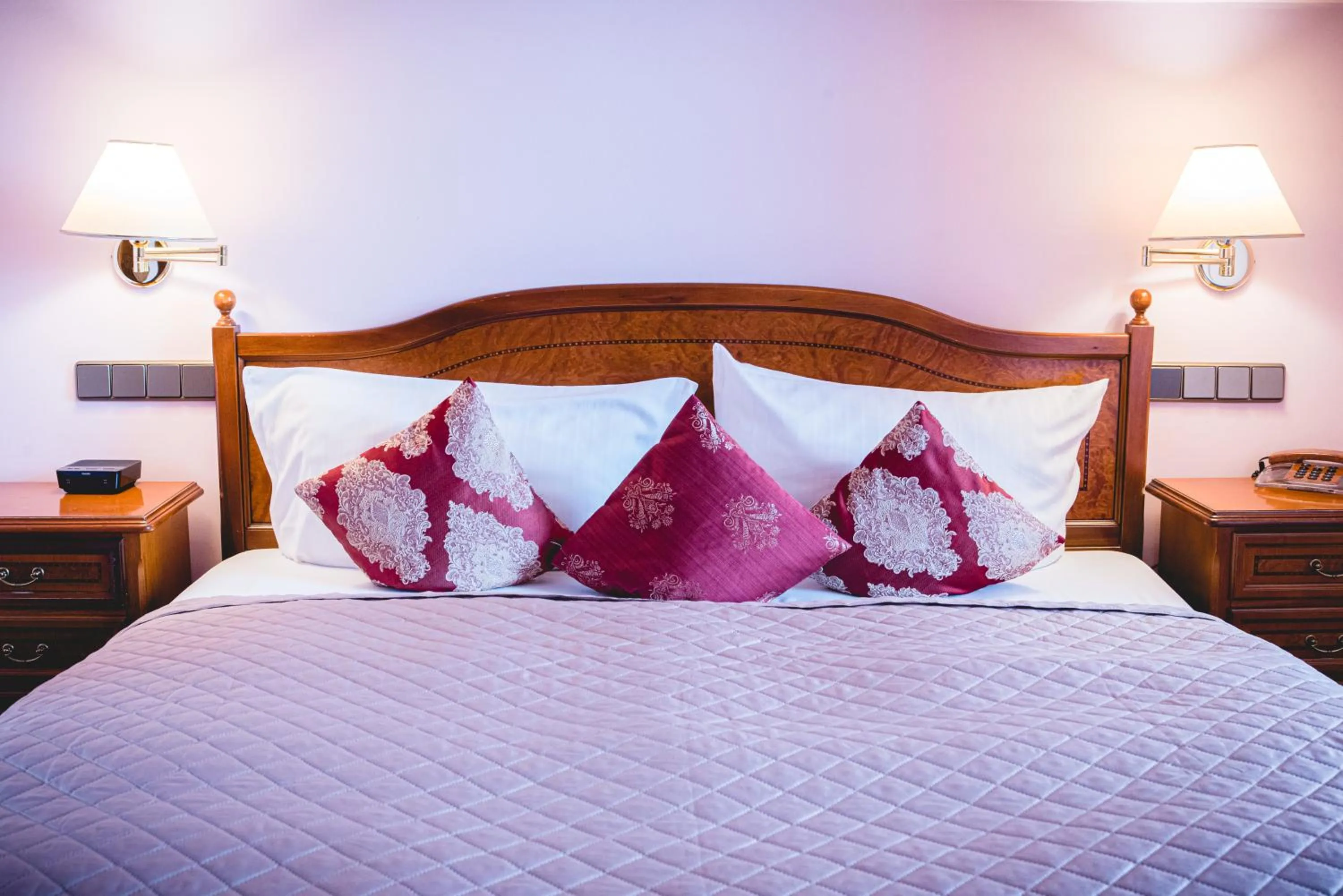 Bed in Hotel Rezydencja