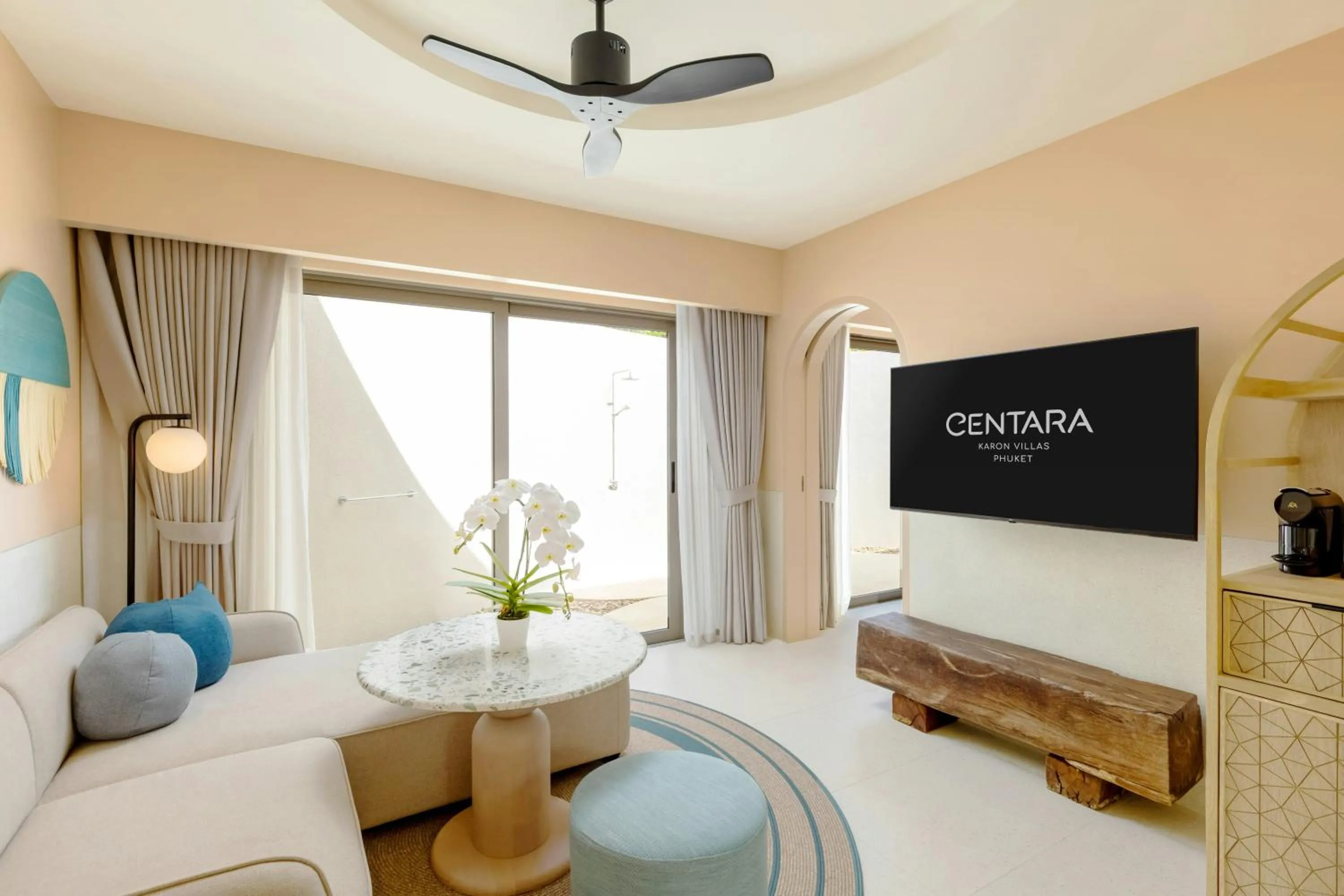 Living room, Bed in Centara Karon Villas Phuket