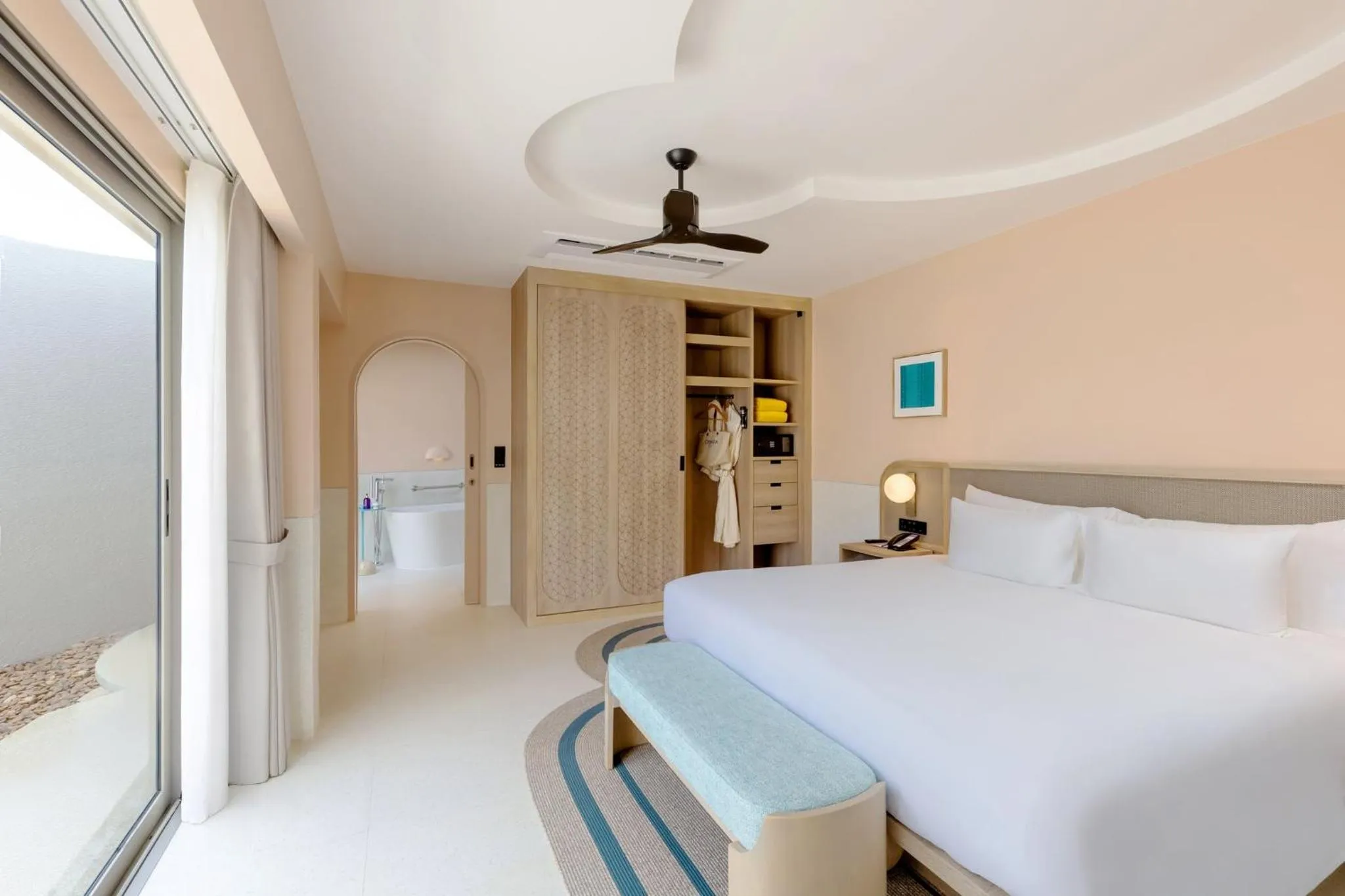 Bathroom, Bed in Centara Karon Villas Phuket