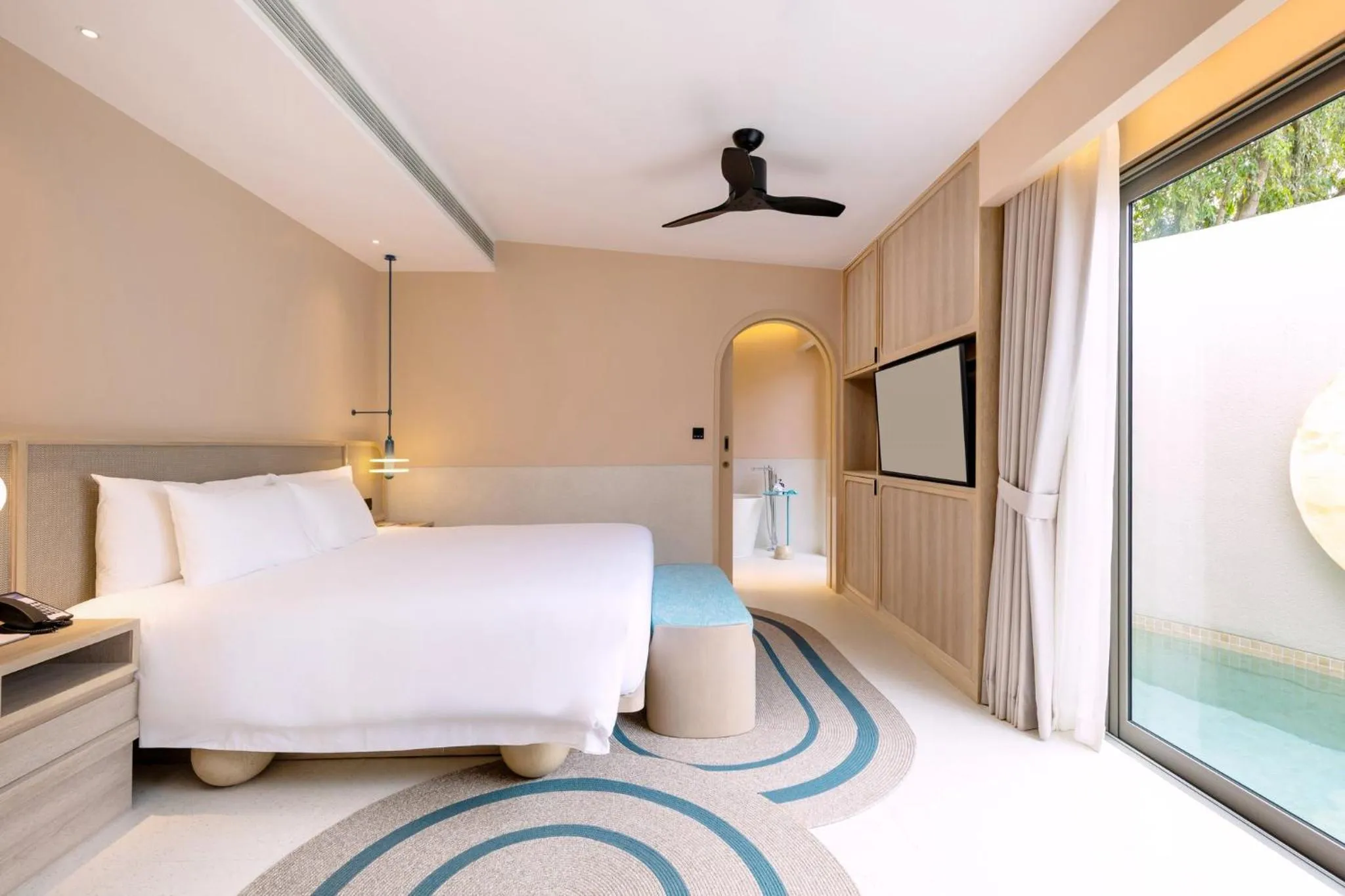 Bedroom, Bed in Centara Karon Villas Phuket