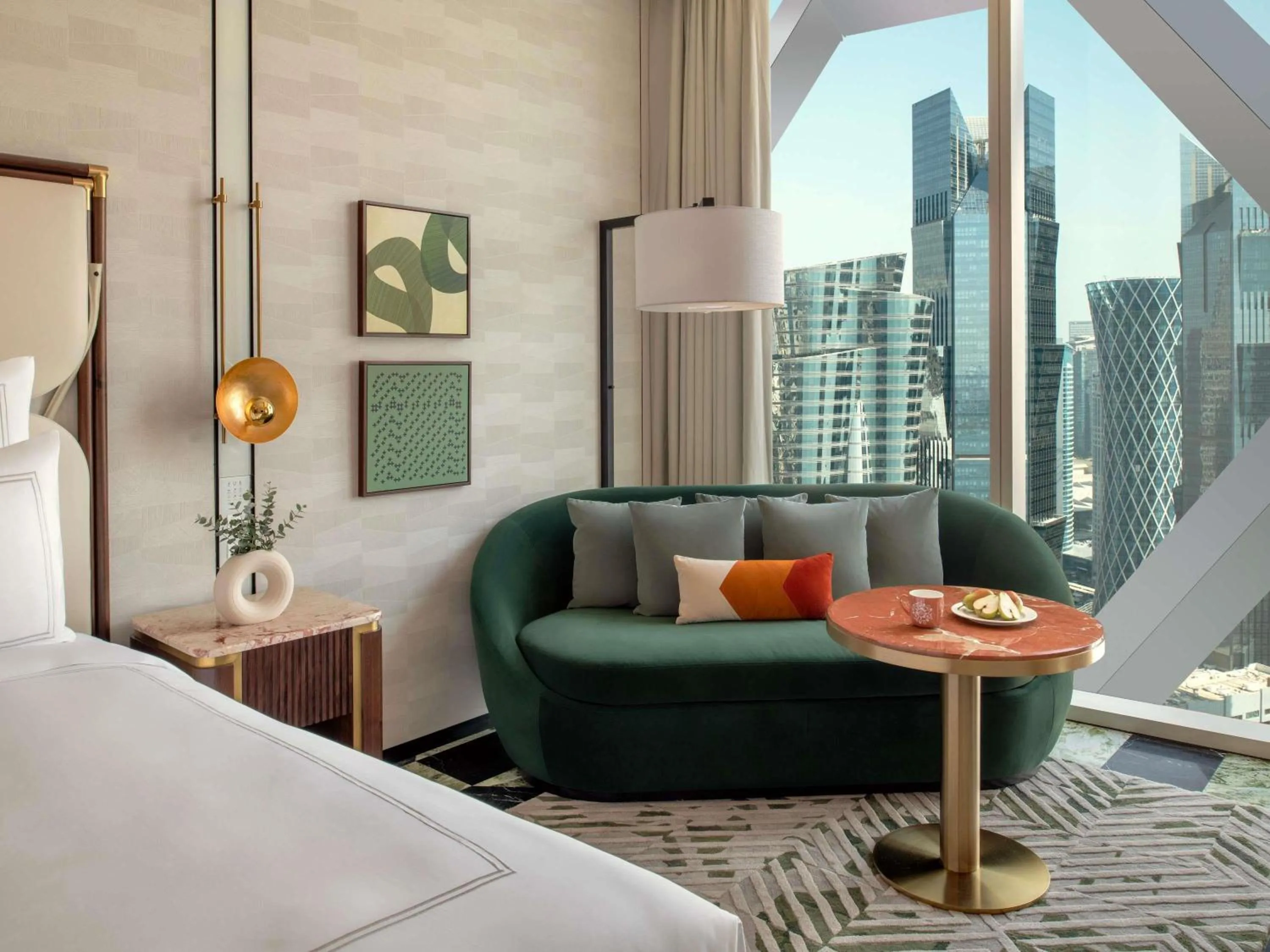 Bedroom, Bed in Swissôtel Corniche Park Towers Doha