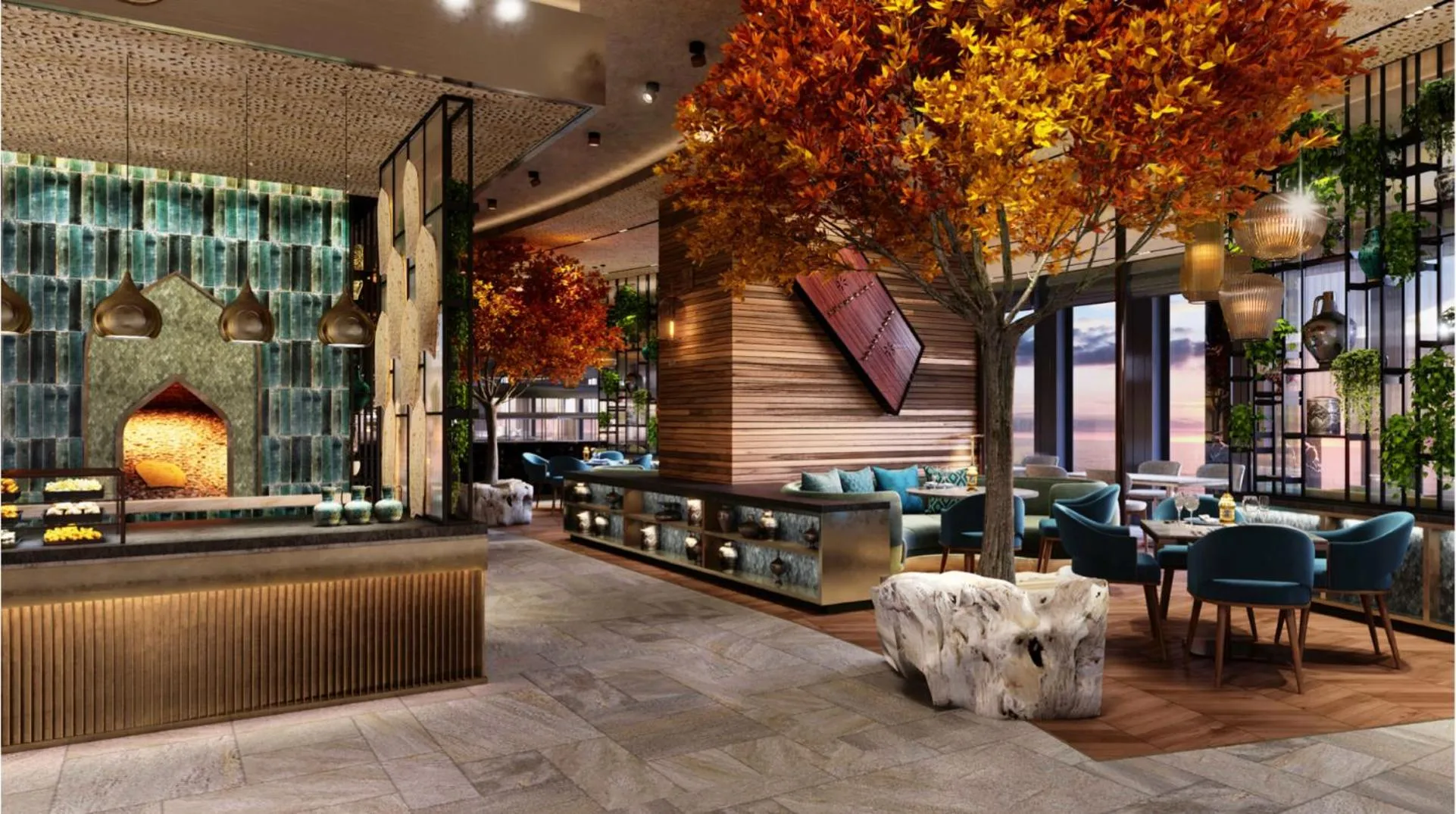 Restaurant/places to eat in Swissôtel Corniche Park Towers Doha