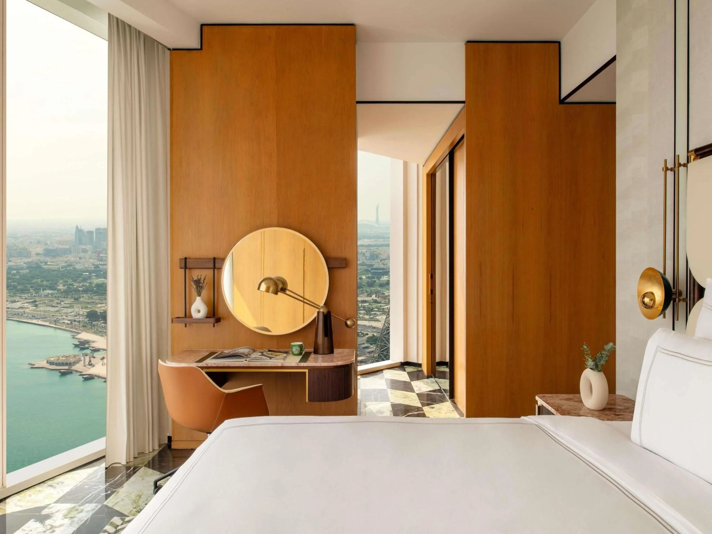 Bedroom, Bed in Swissôtel Corniche Park Towers Doha