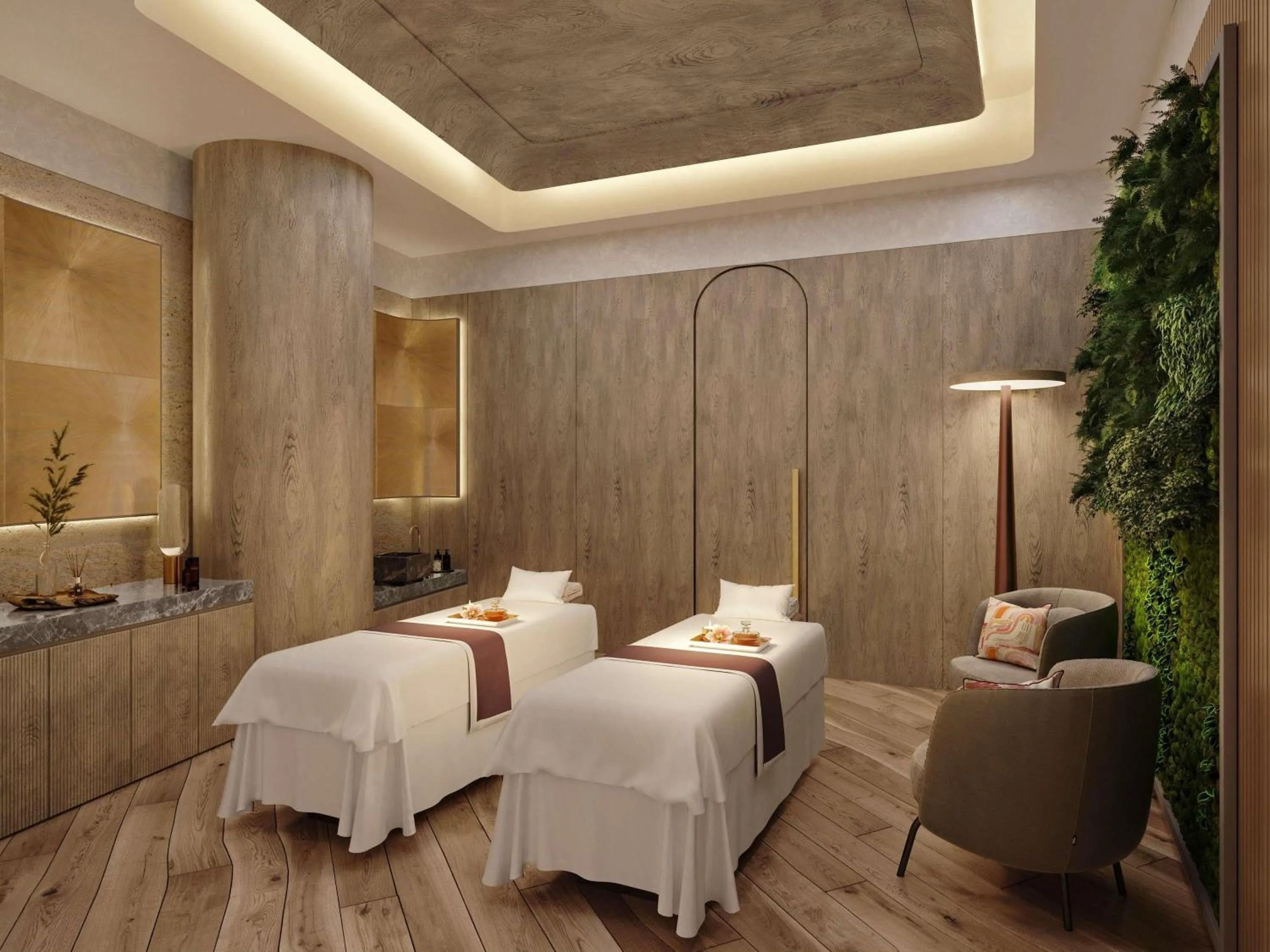 Spa and wellness centre/facilities, Bed in Swissôtel Corniche Park Towers Doha