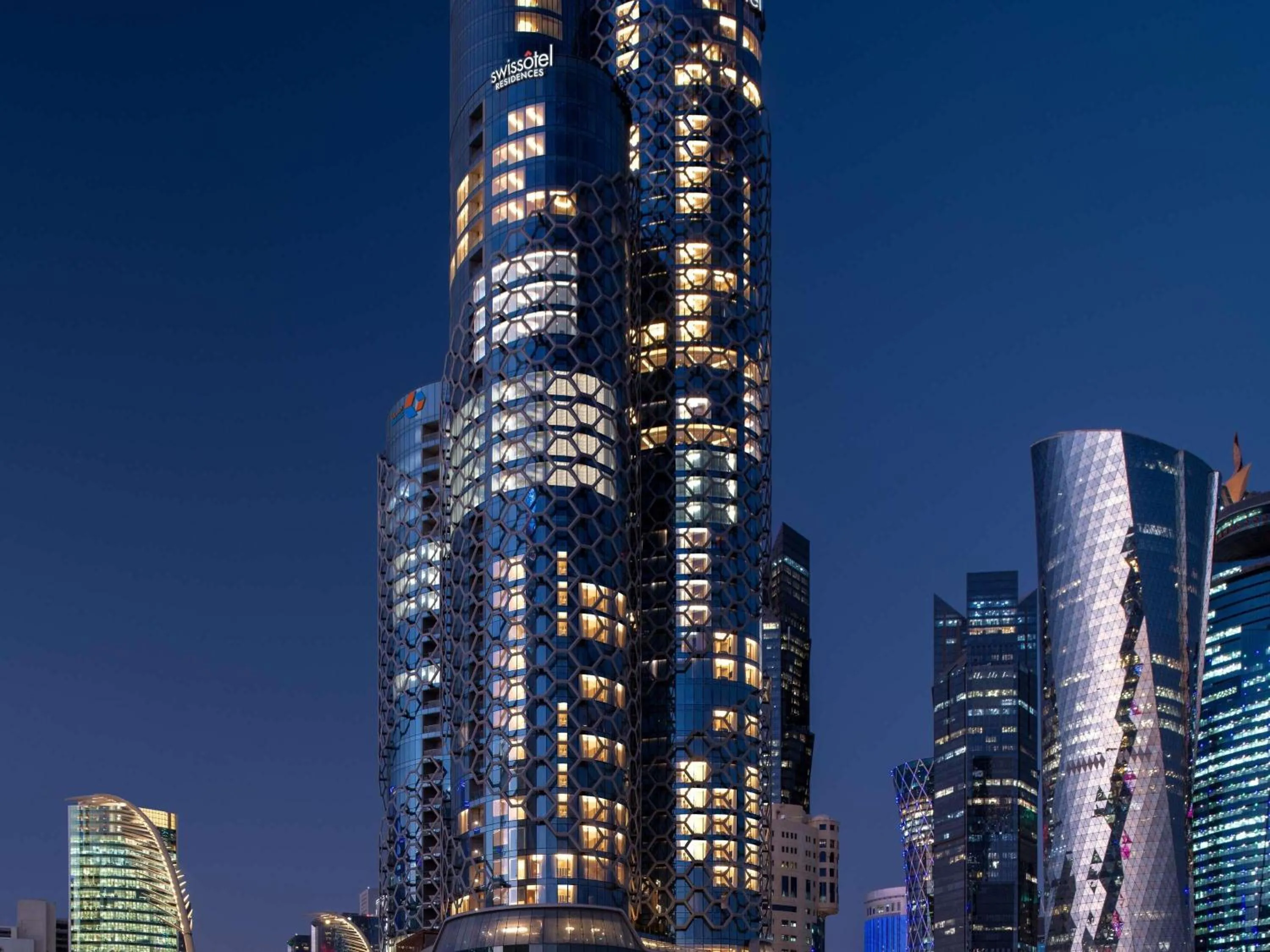 Property building in Swissôtel Corniche Park Towers Doha