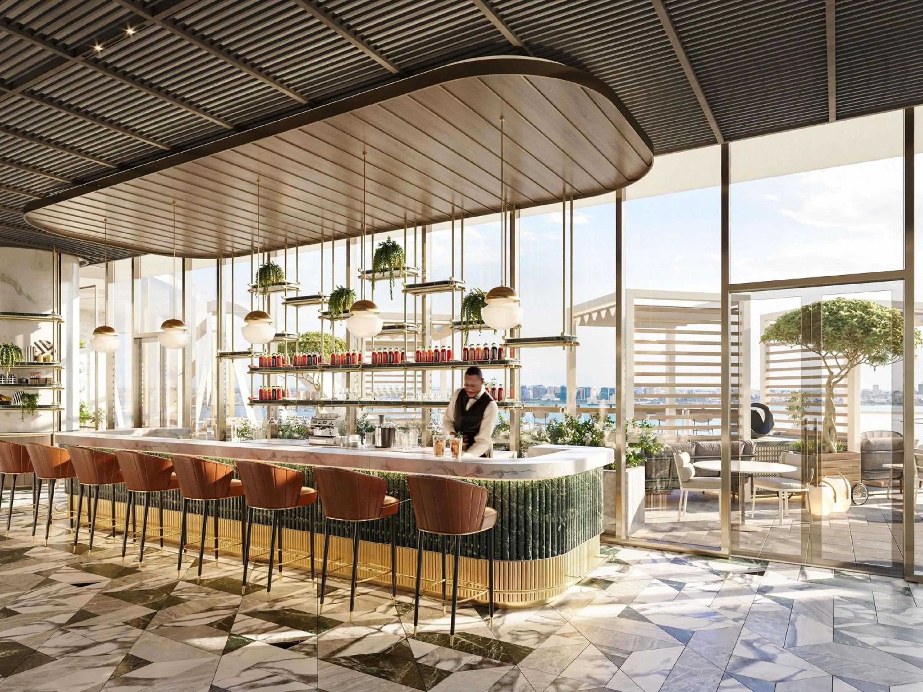 Restaurant/places to eat in Swissôtel Corniche Park Towers Doha