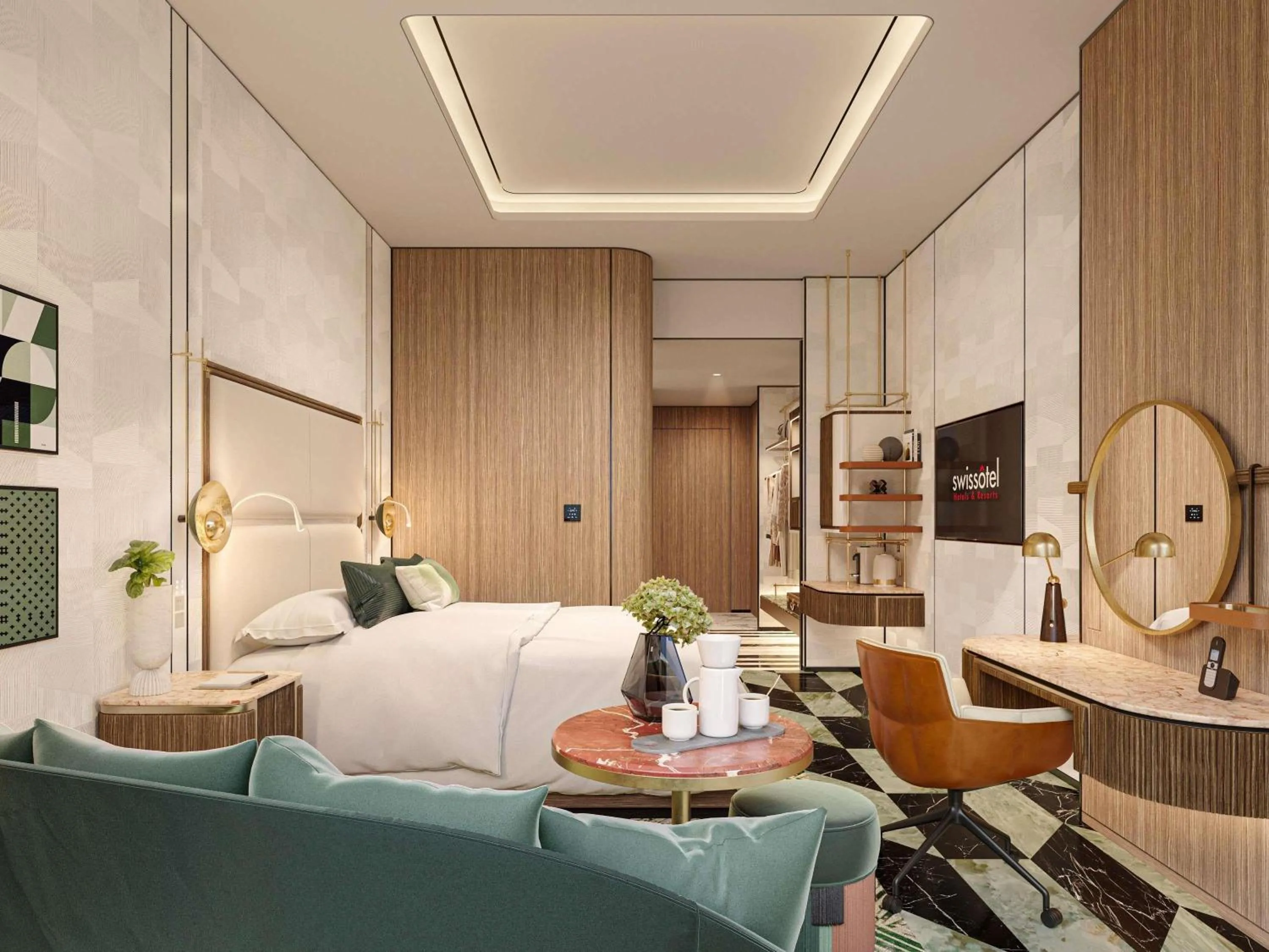 Bedroom in Swissôtel Corniche Park Towers Doha