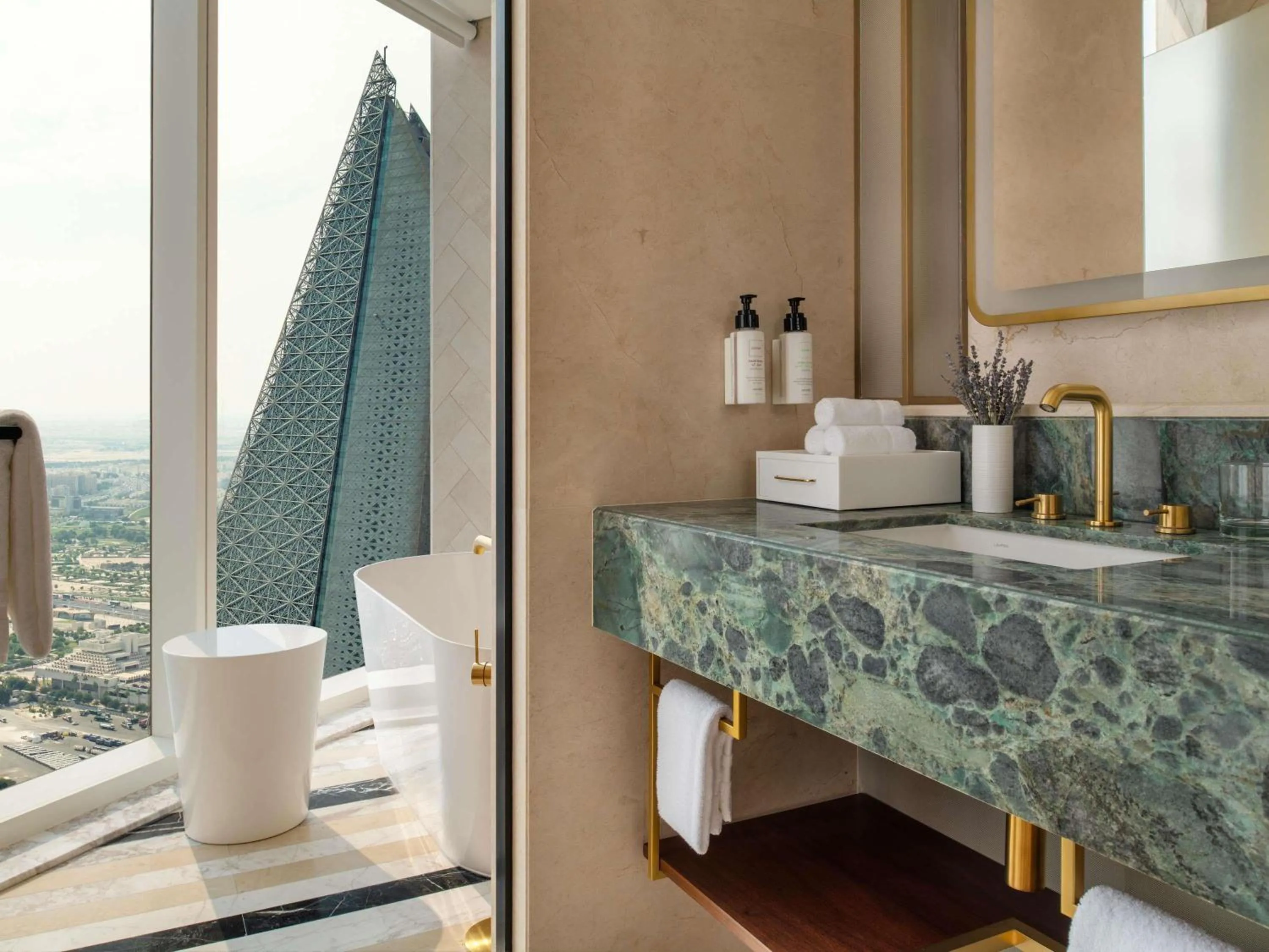 Bedroom in Swissôtel Corniche Park Towers Doha