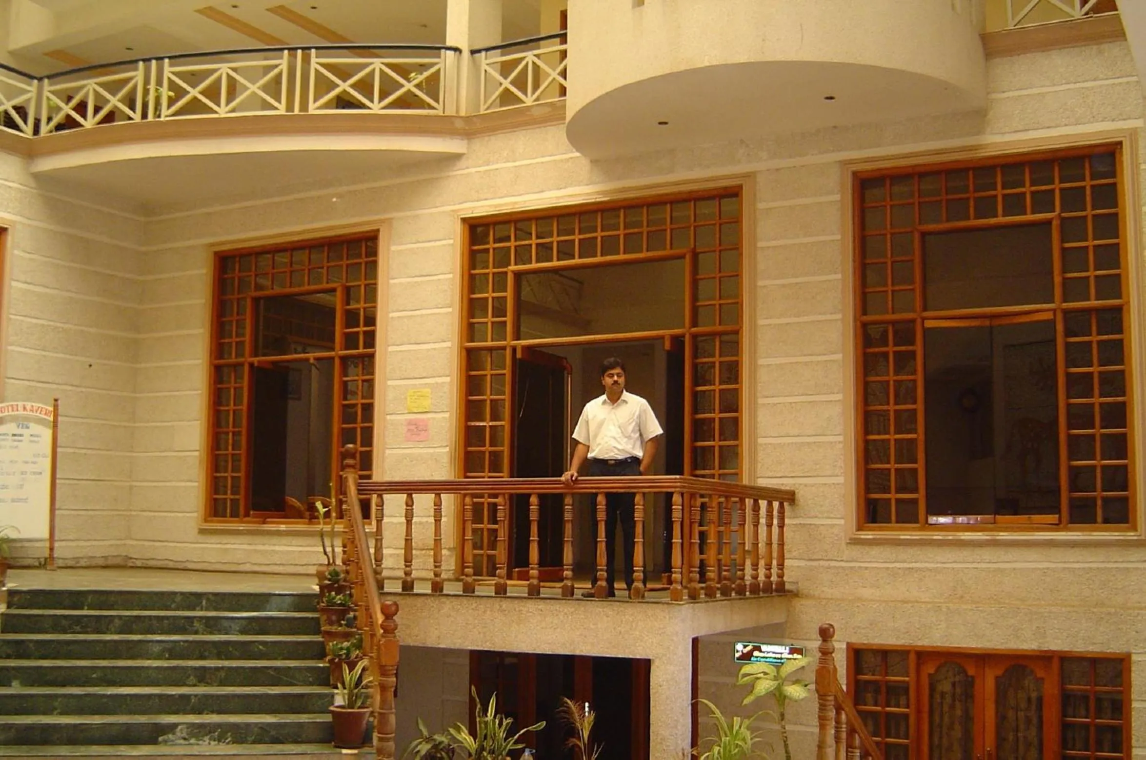 Facade/entrance in Amogha International Hotel