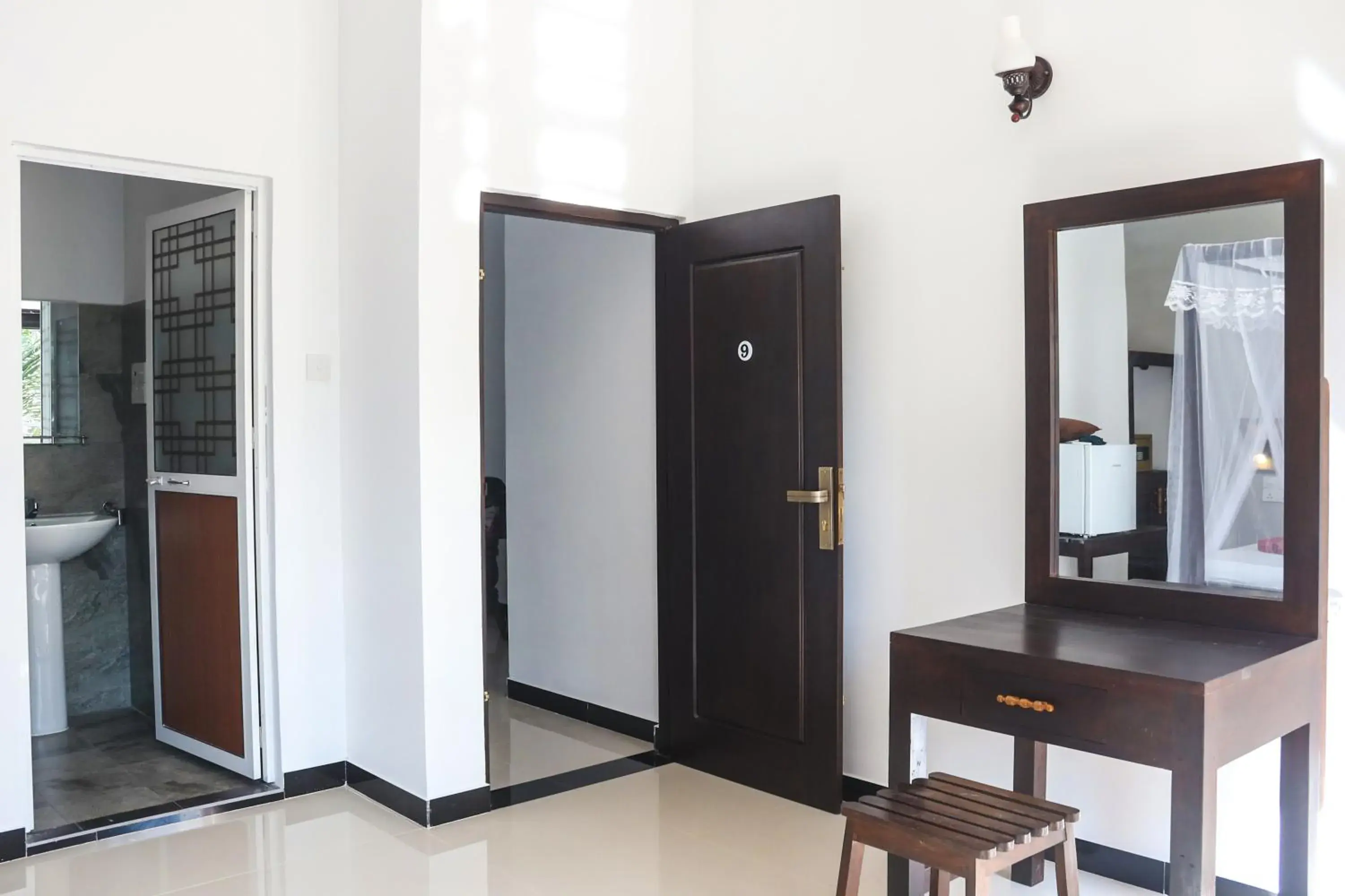 Deluxe Double Room with Balcony in Tinara River Inn, Weligama Deluxe Double Room with Balcony in Tinara River Inn, Weligama