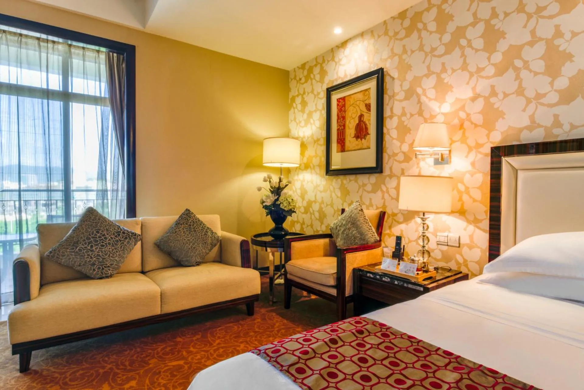 Bed in Country Garden Phoenix Hotel Huizhou Huiyang