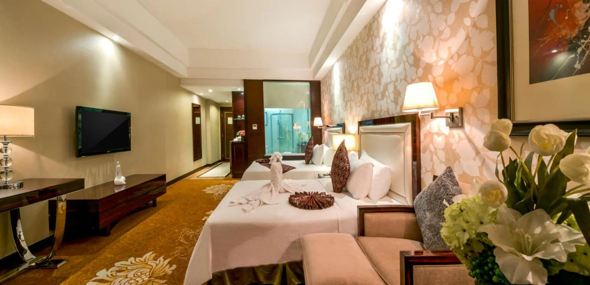 Bed in Country Garden Phoenix Hotel Huizhou Huiyang