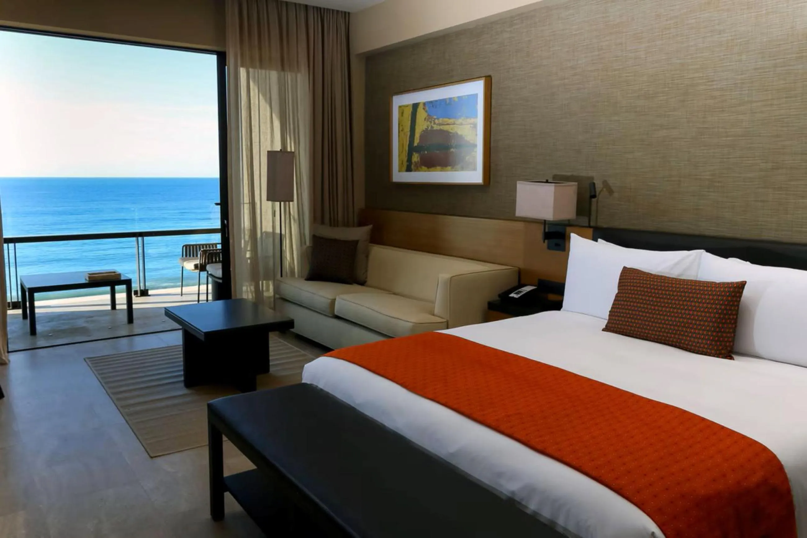 View (from property/room), Bed in JW Marriott Los Cabos Beach Resort & Spa