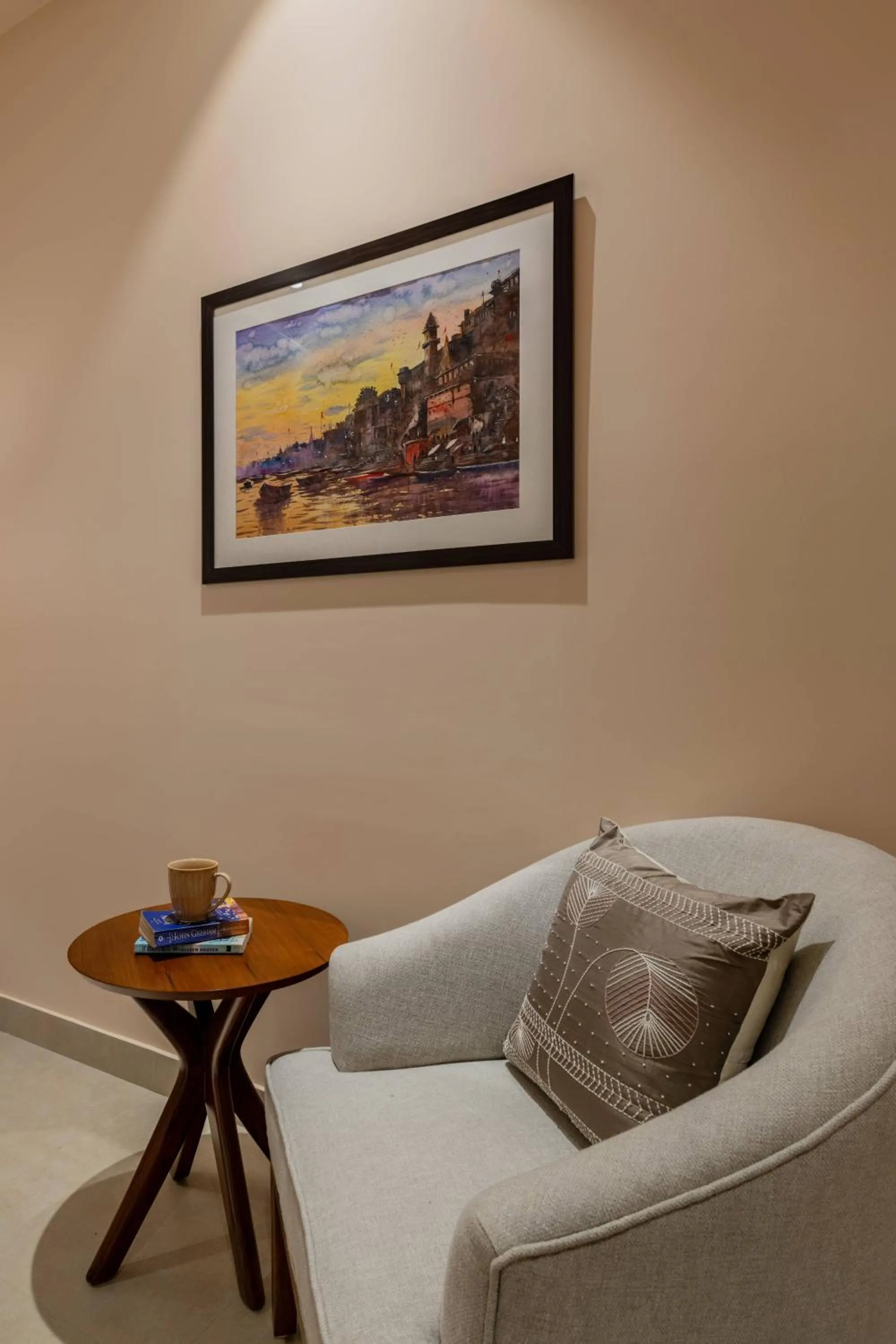 Seating area in juSTa Luxe Kashi Parampara, Varanasi