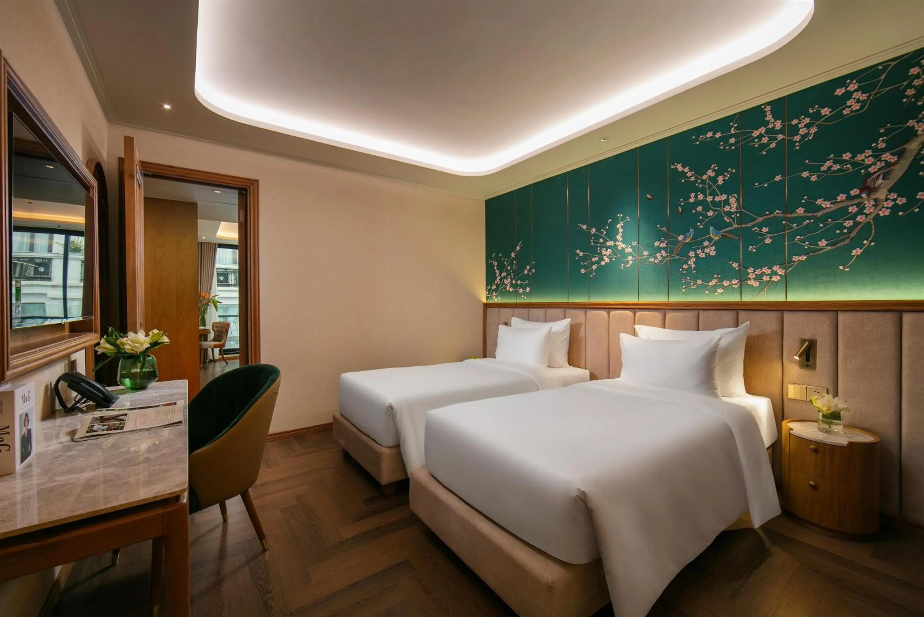 Bed in Proverb Hotel Hanoi