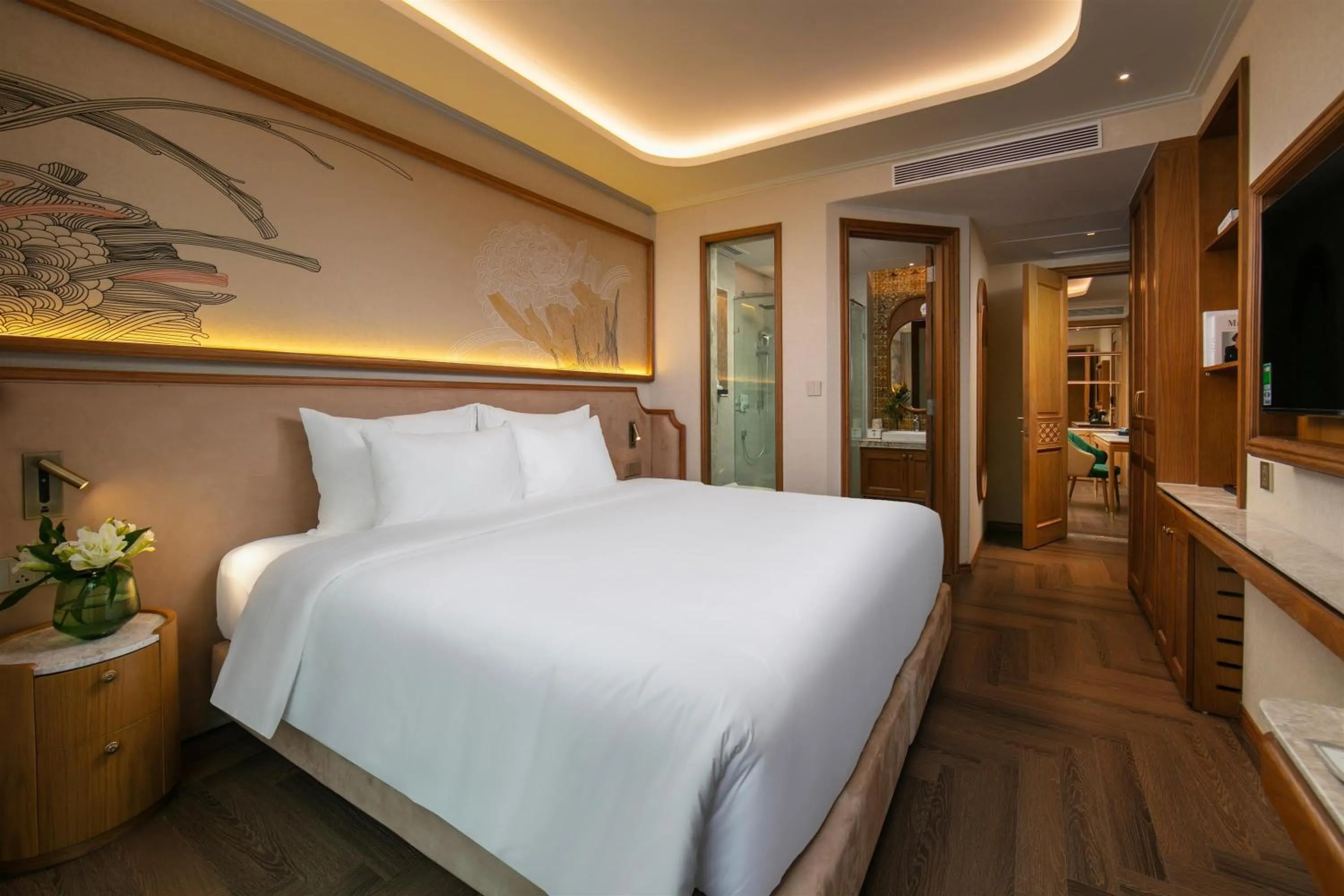 Bed in Proverb Hotel Hanoi